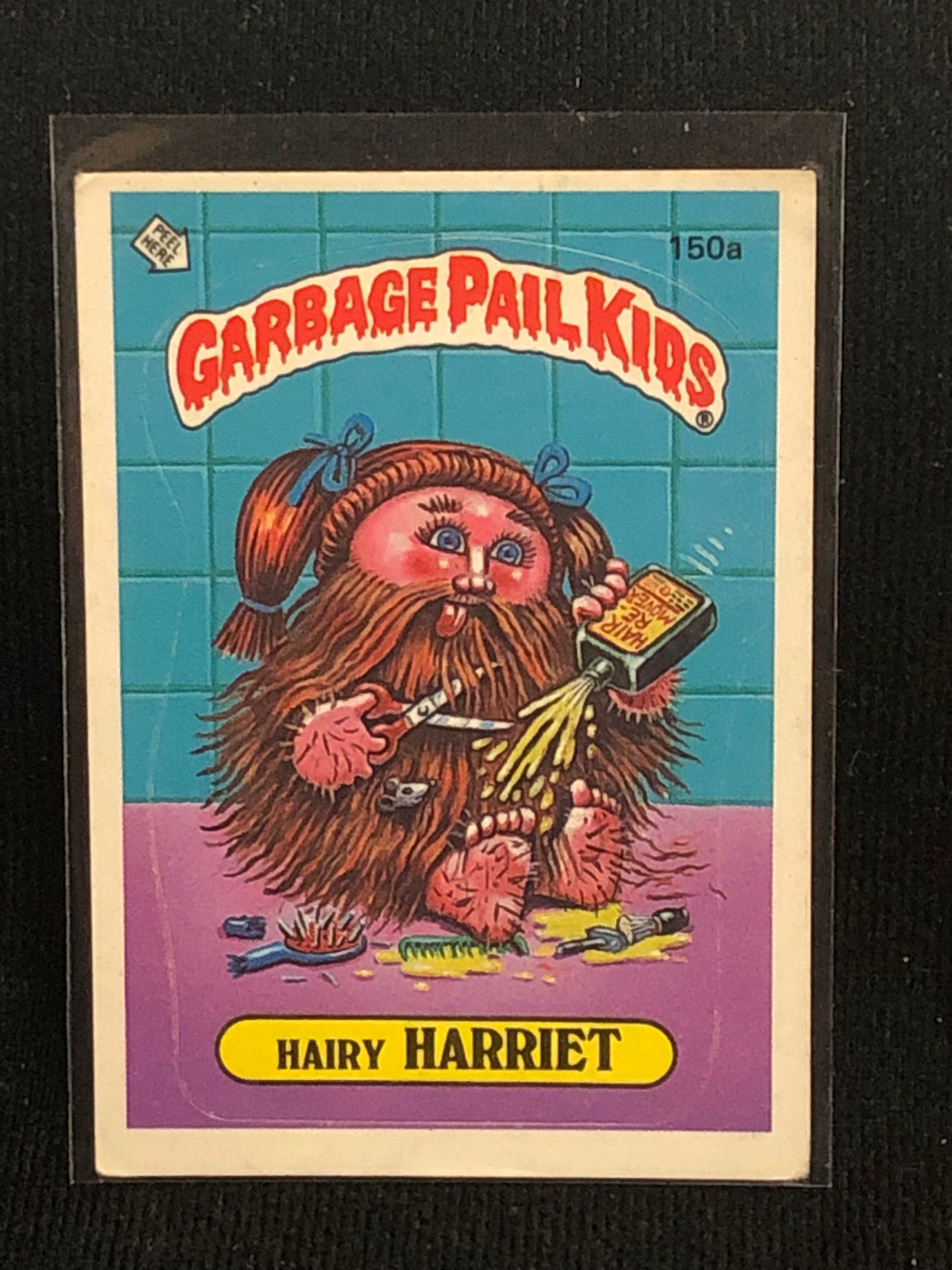 Garbage Pail Kids Original Series 4 (os4) 150a Hairy Harriet