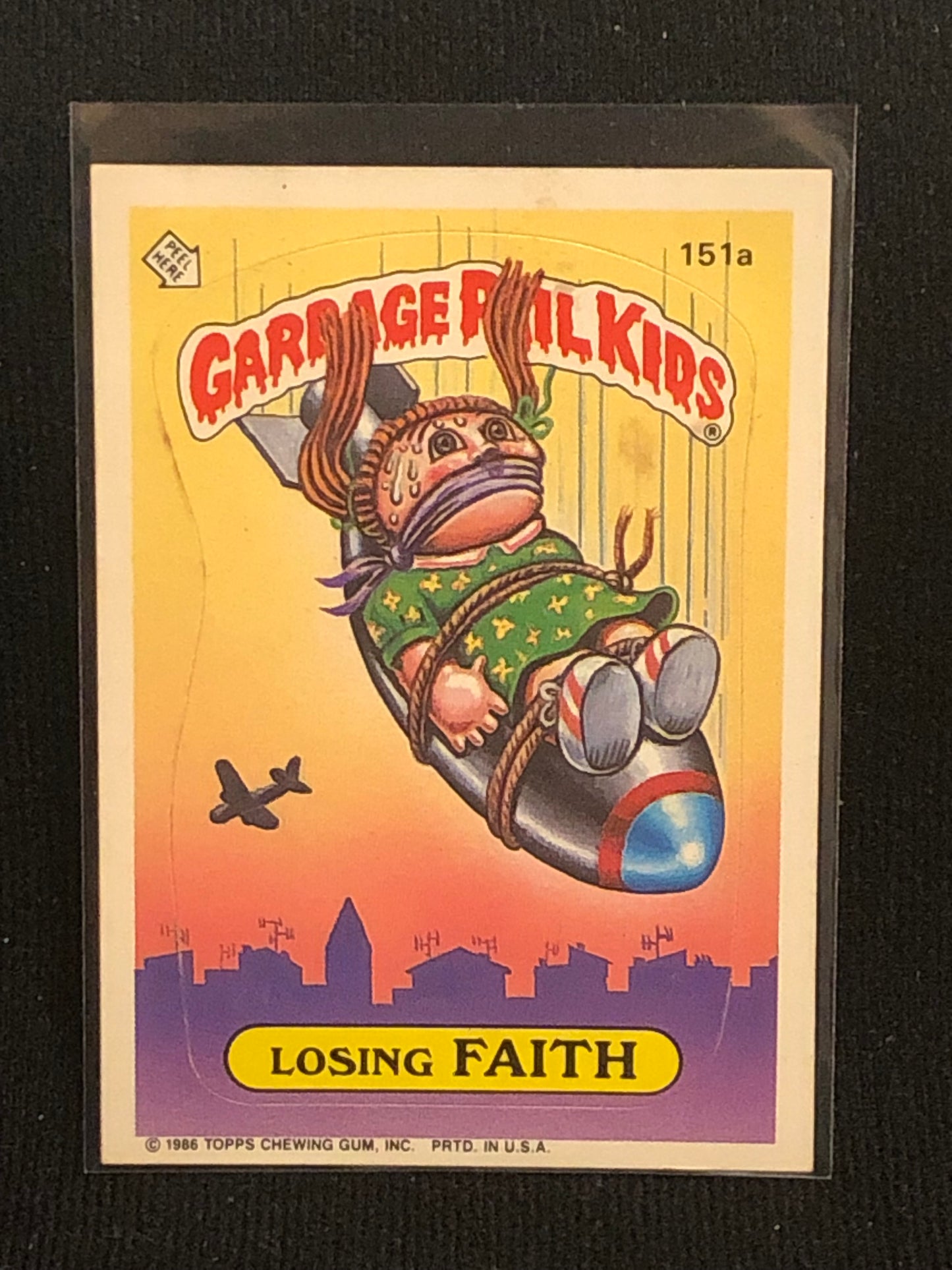 Garbage Pail Kids Original Series 4 (os4) 151a Losing Faith