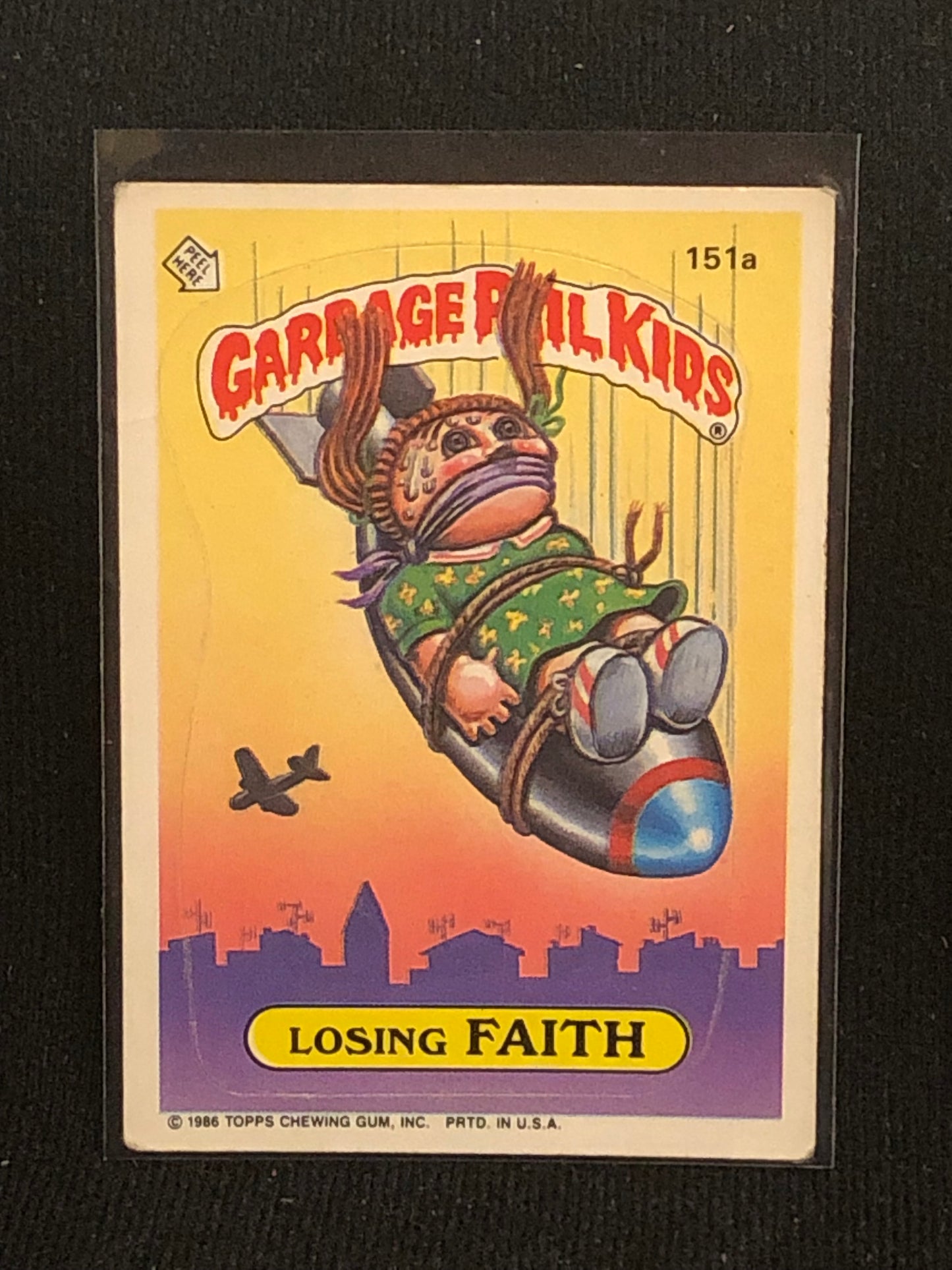 Garbage Pail Kids Original Series 4 (os4) 151a Losing Faith