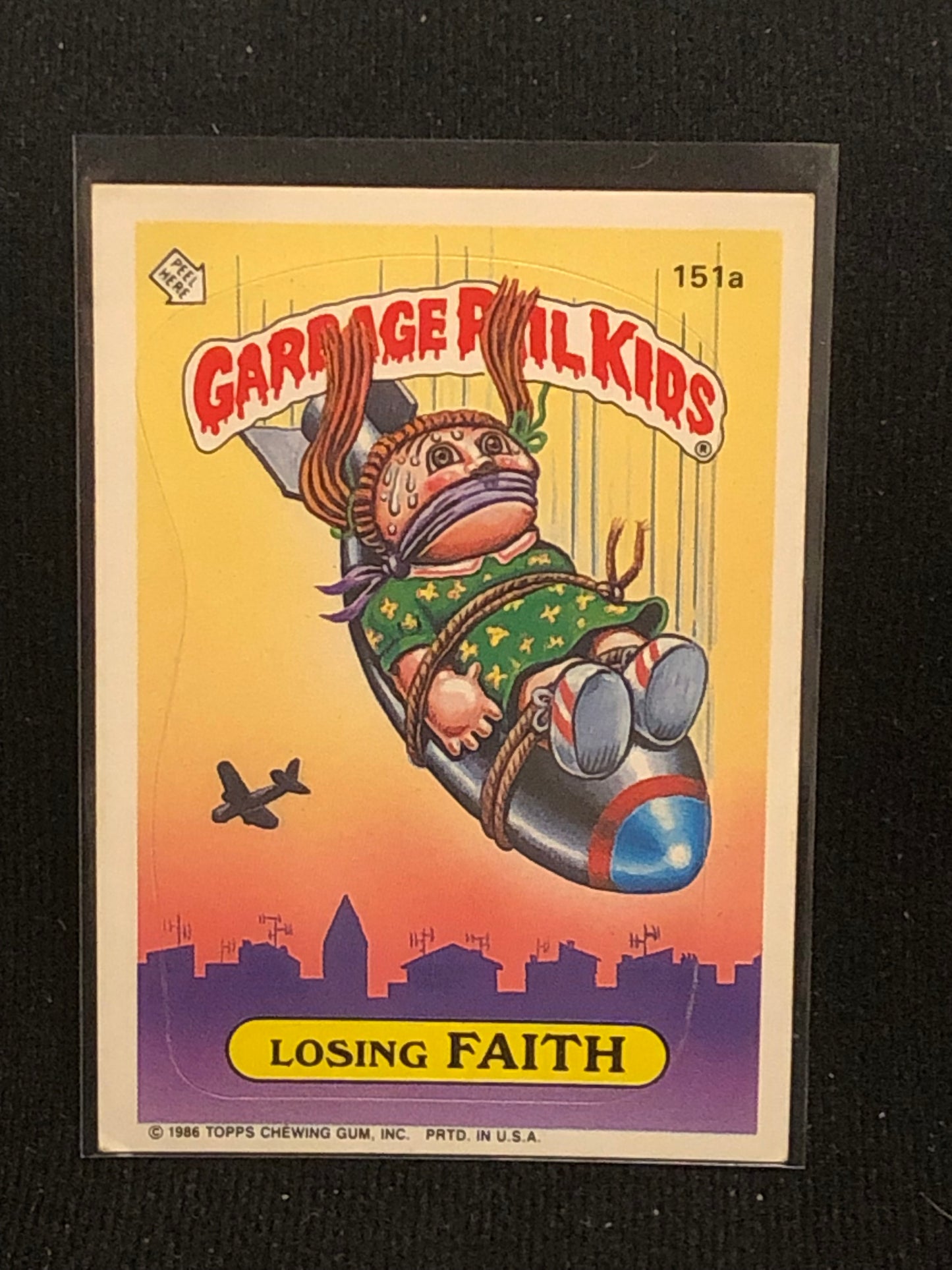 Garbage Pail Kids Original Series 4 (os4) 151a Losing Faith