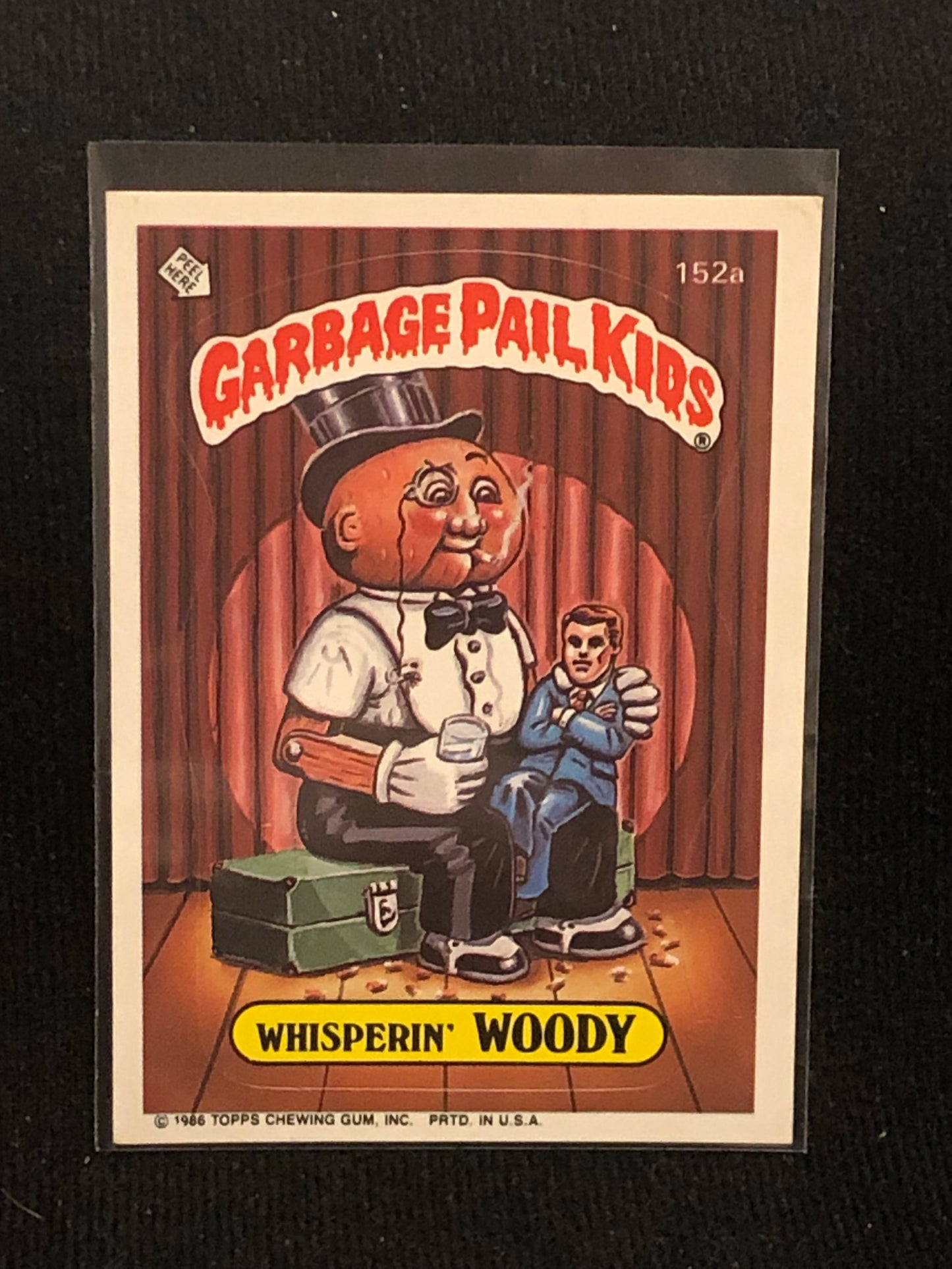 Garbage Pail Kids Original Series 4 (os4) 152a Whisperin Woody