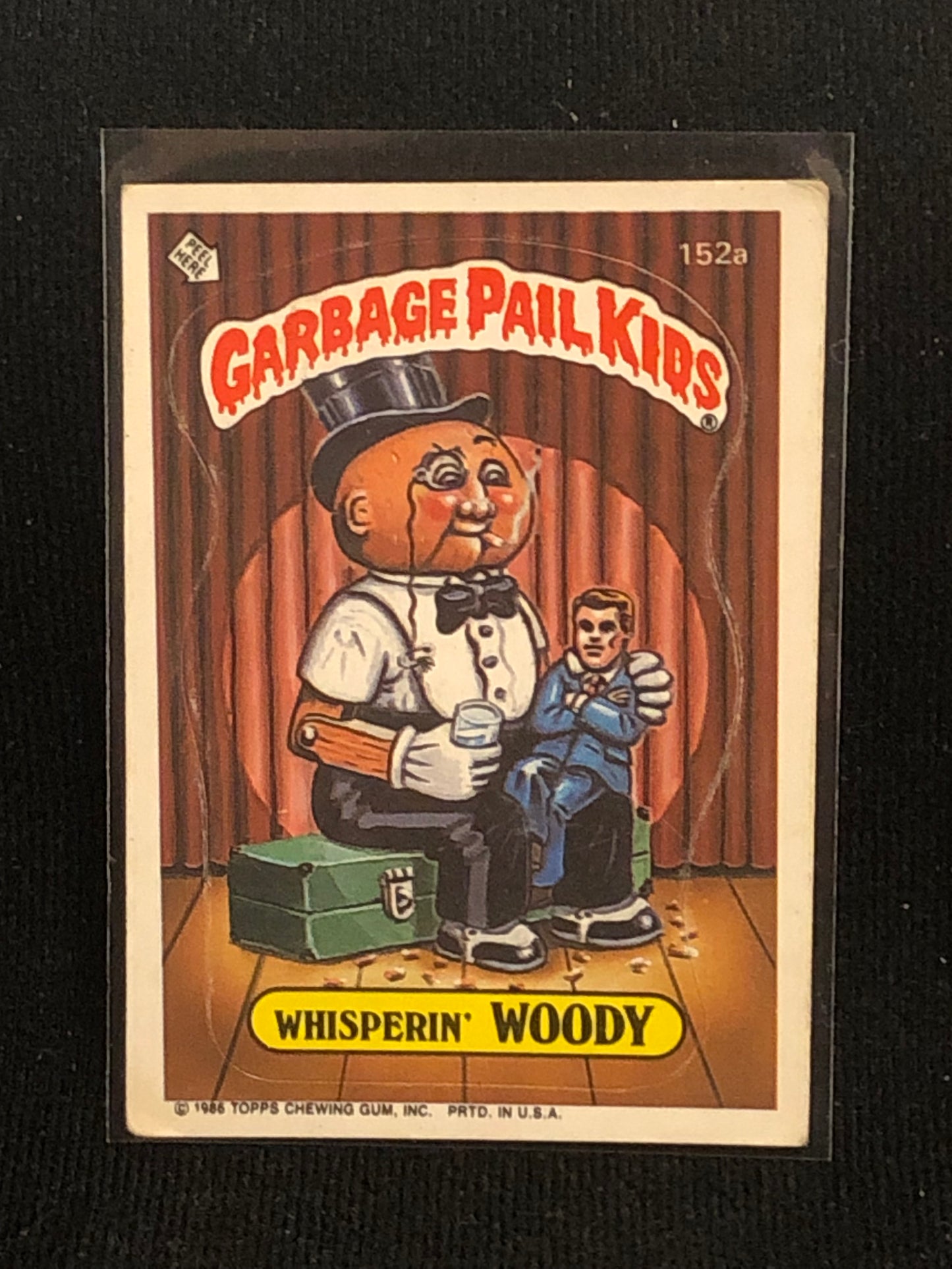 Garbage Pail Kids Original Series 4 (os4) 152a Whisperin Woody