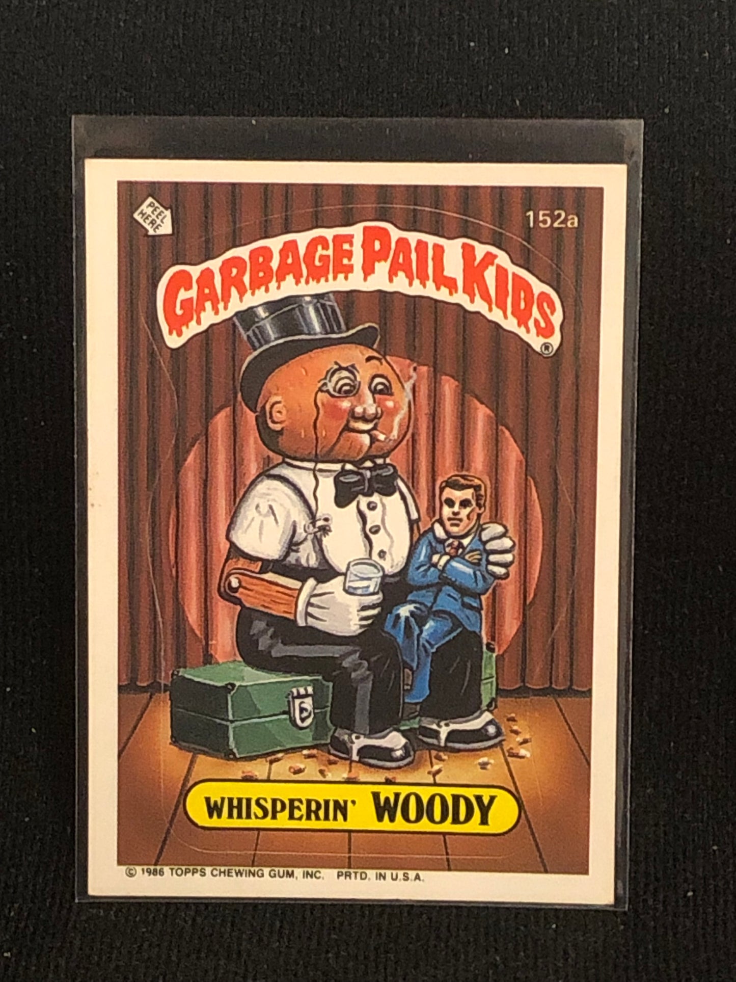 Garbage Pail Kids Original Series 4 (os4) 152a Whisperin Woody