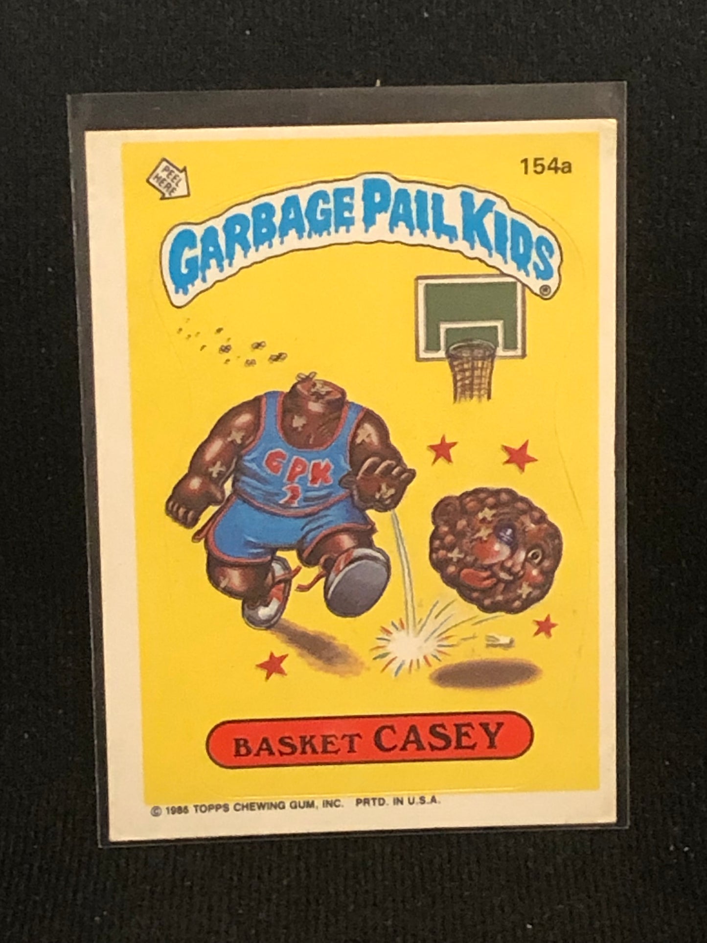 Garbage Pail Kids Original Series 4 (os4) 154a Basket Casey