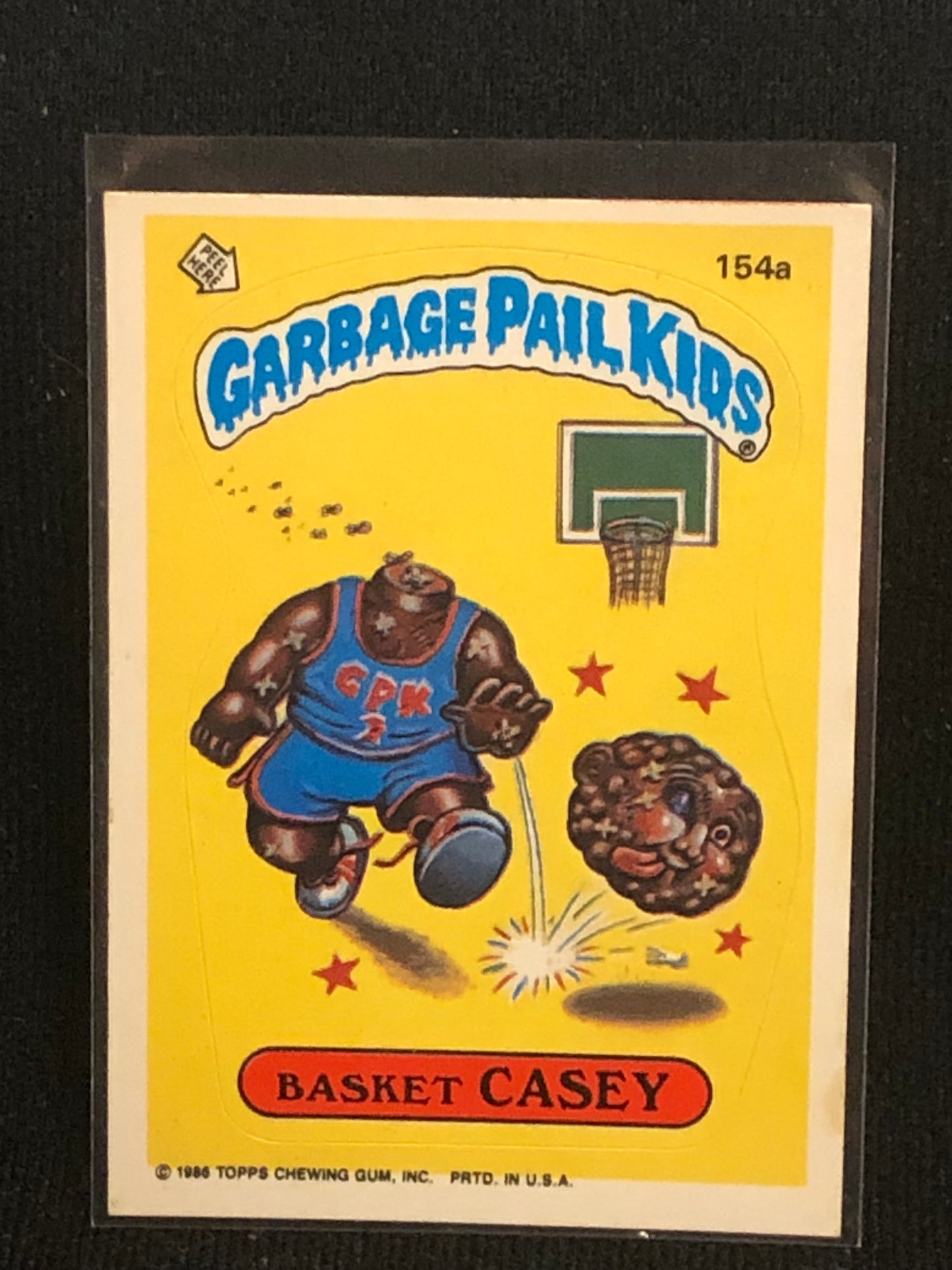 Garbage Pail Kids Original Series 4 (os4) 154a Basket Casey