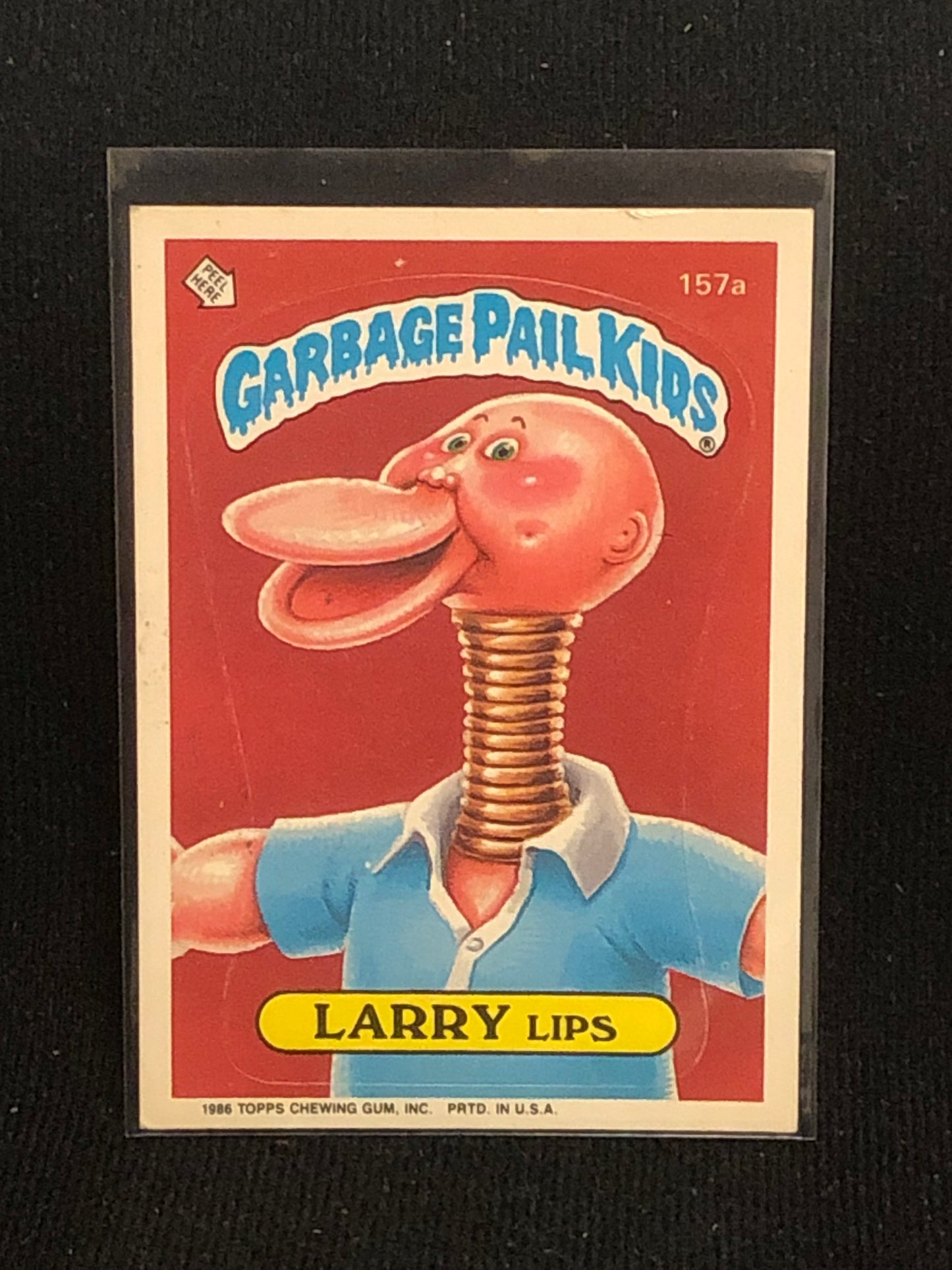 Garbage Pail Kids Original Series 4 (os4) 157a Larry Lips