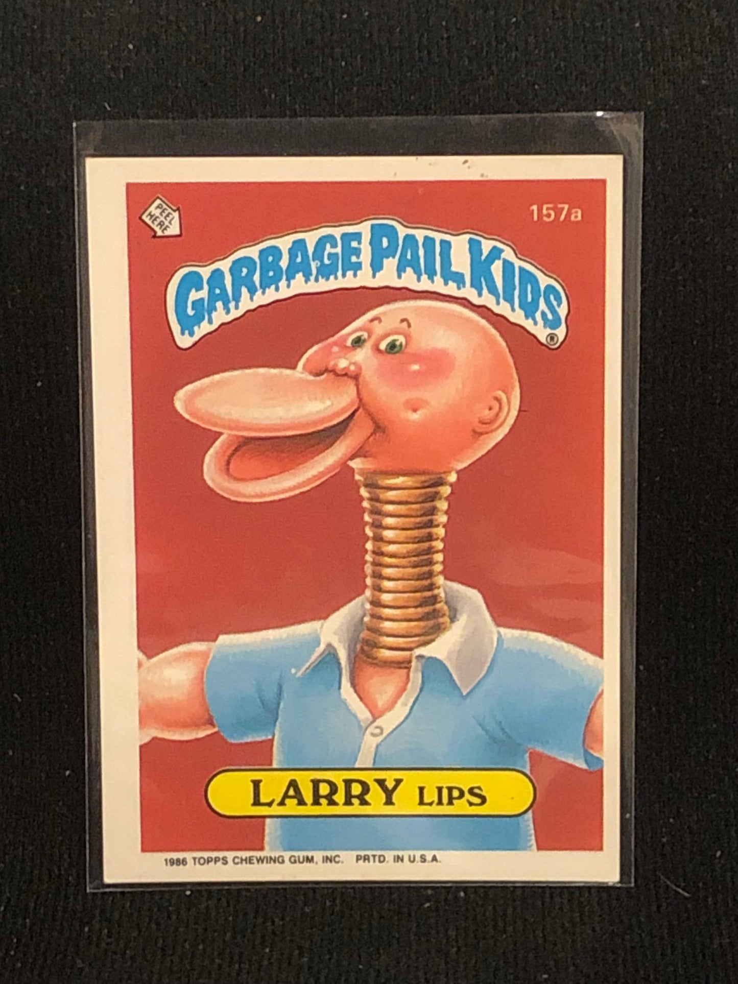 Garbage Pail Kids Original Series 4 (os4) 157a Larry Lips