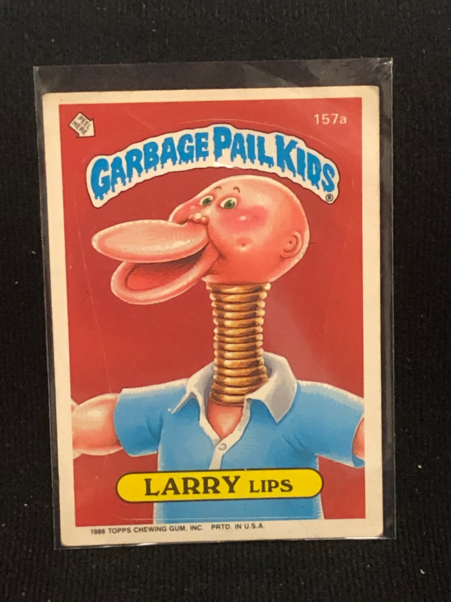 Garbage Pail Kids Original Series 4 (os4) 157a Larry Lips