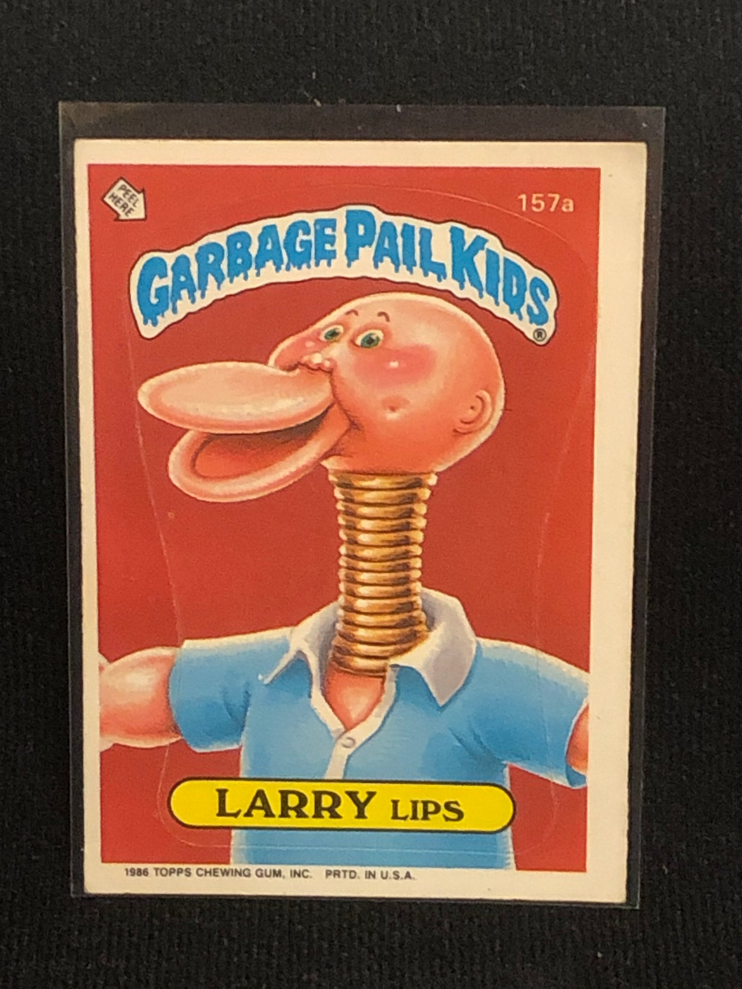 Garbage Pail Kids Original Series 4 (os4) 157a Larry Lips