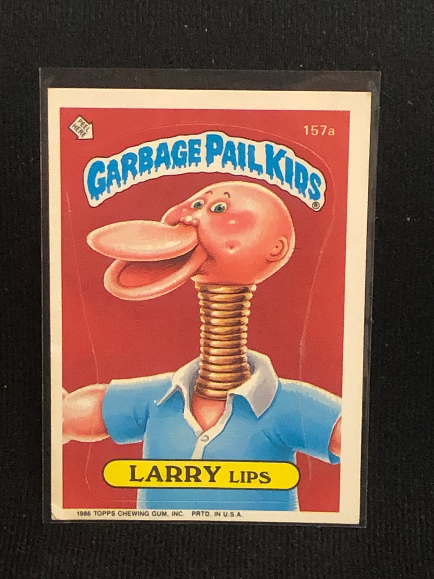 Garbage Pail Kids Original Series 4 (os4) 157a Larry Lips