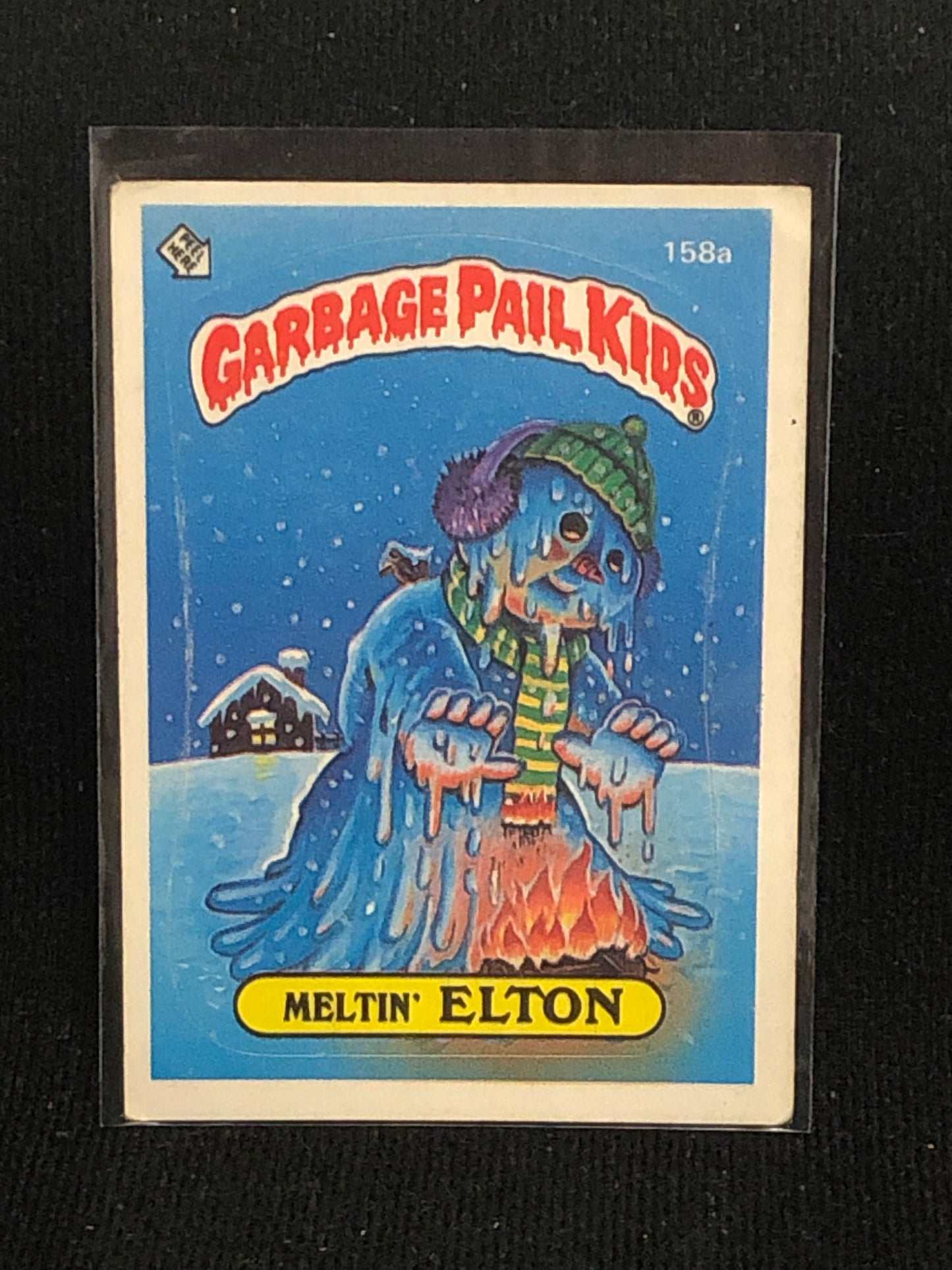 Garbage Pail Kids Original Series 4 (os4) 158a Meltin Elton