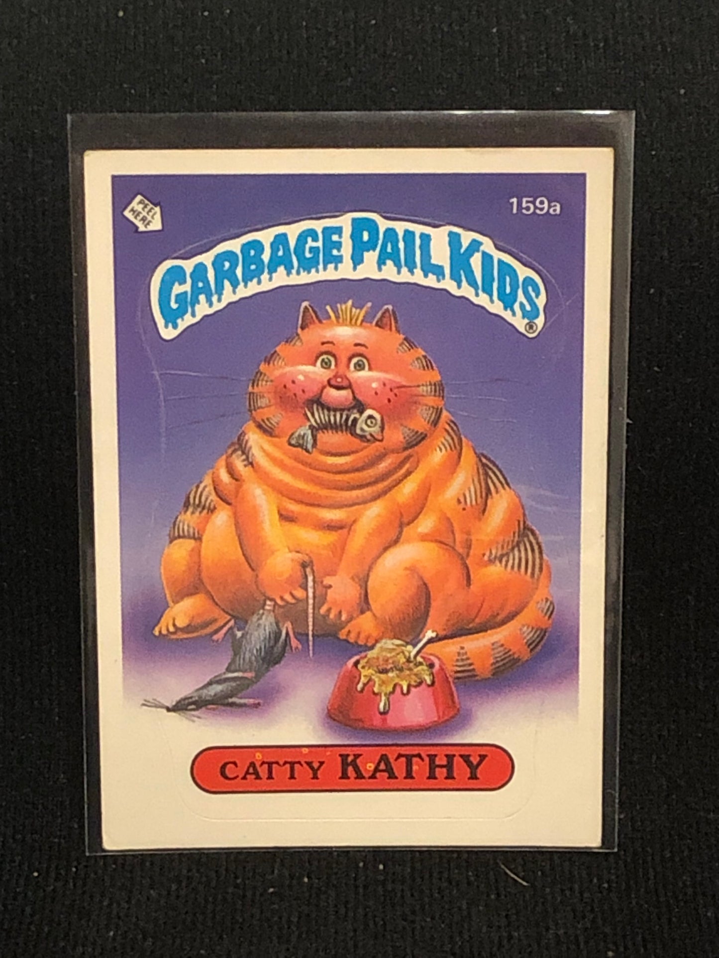 Garbage Pail Kids Original Series 4 (os4) 159a Catty Kathy