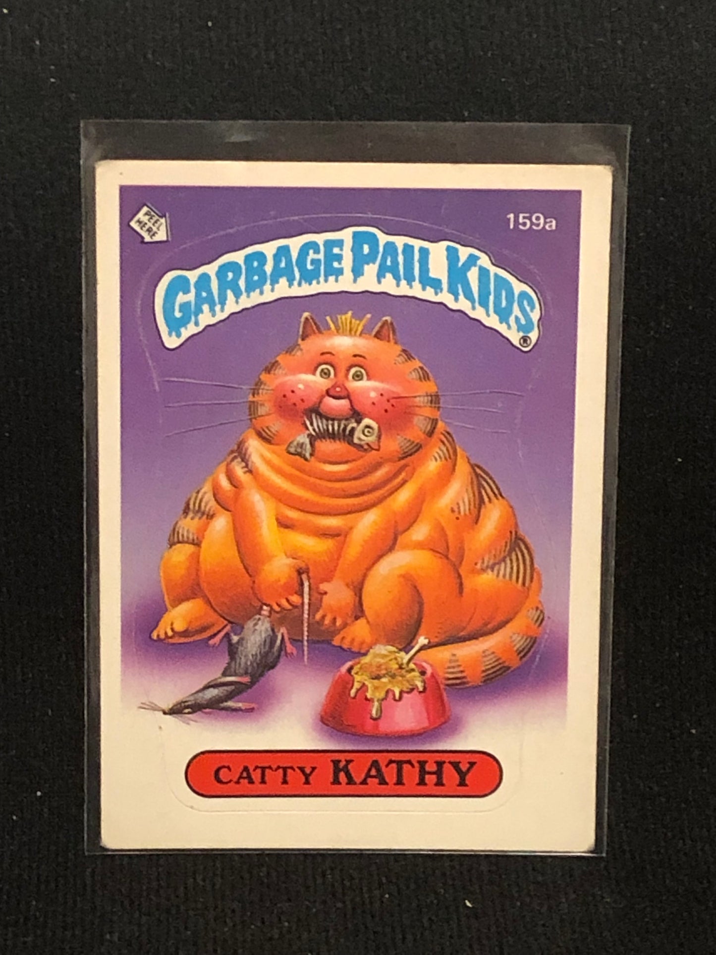 Garbage Pail Kids Original Series 4 (os4) 159a Catty Kathy