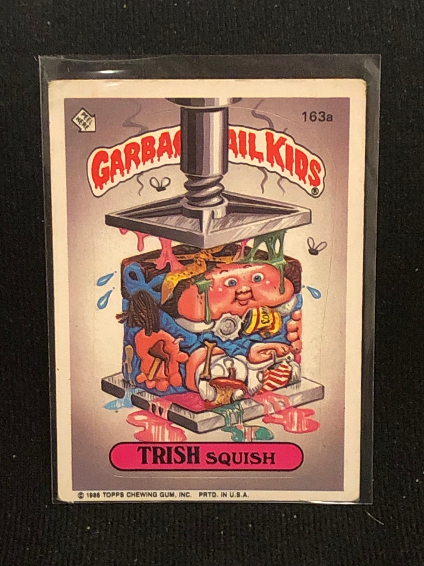 Garbage Pail Kids Original Series 4 (os4) 163a Trish Squish