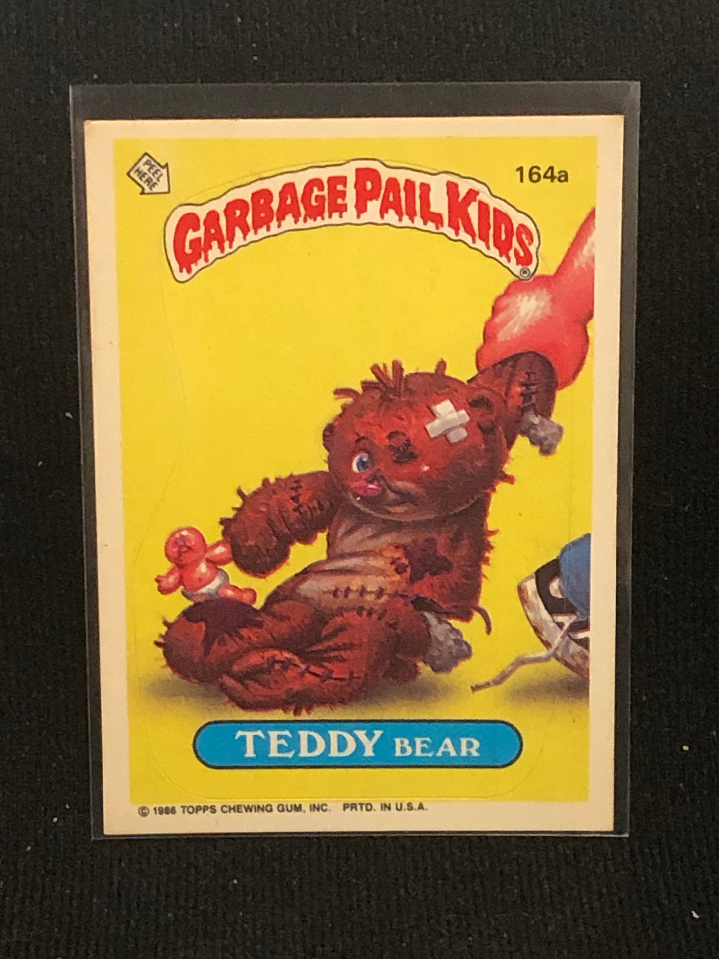 Garbage Pail Kids Original Series 4 (os4) 164a Teddy Bear