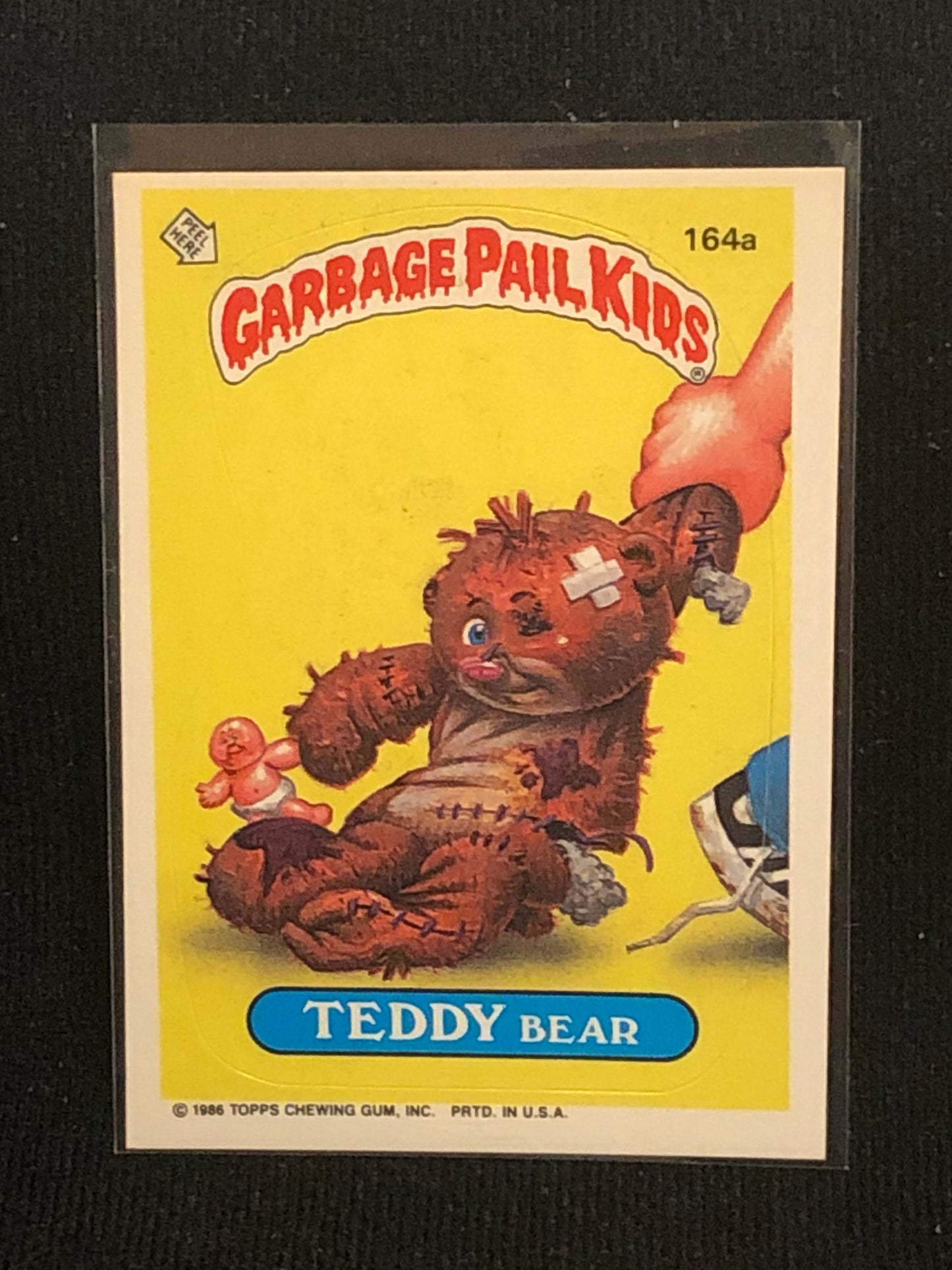 Garbage Pail Kids Original Series 4 (os4) 164a Teddy Bear