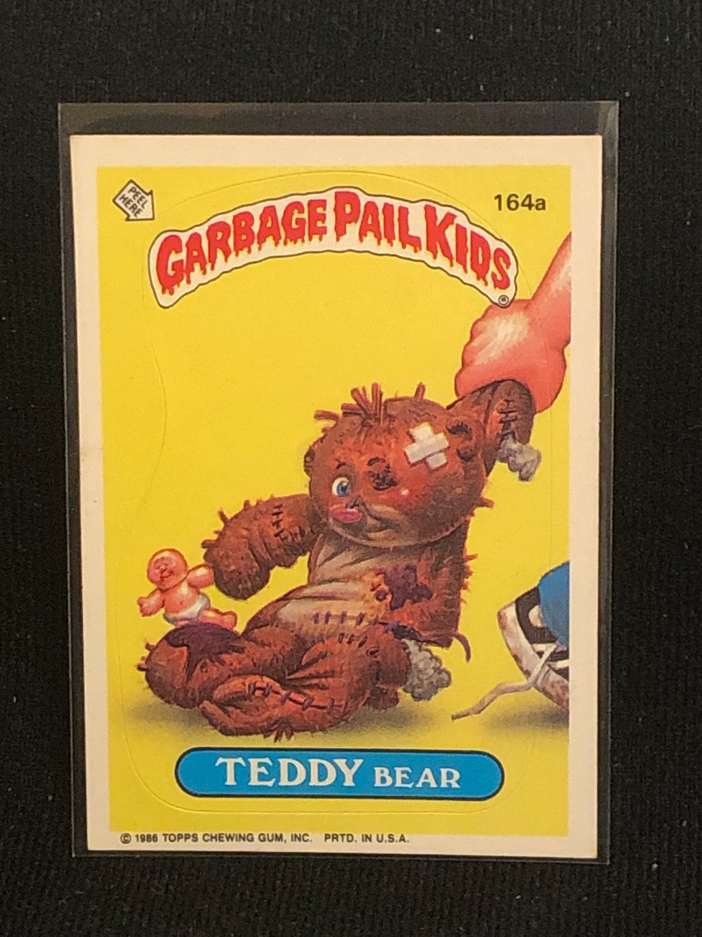 Garbage Pail Kids Original Series 4 (os4) 164a Teddy Bear