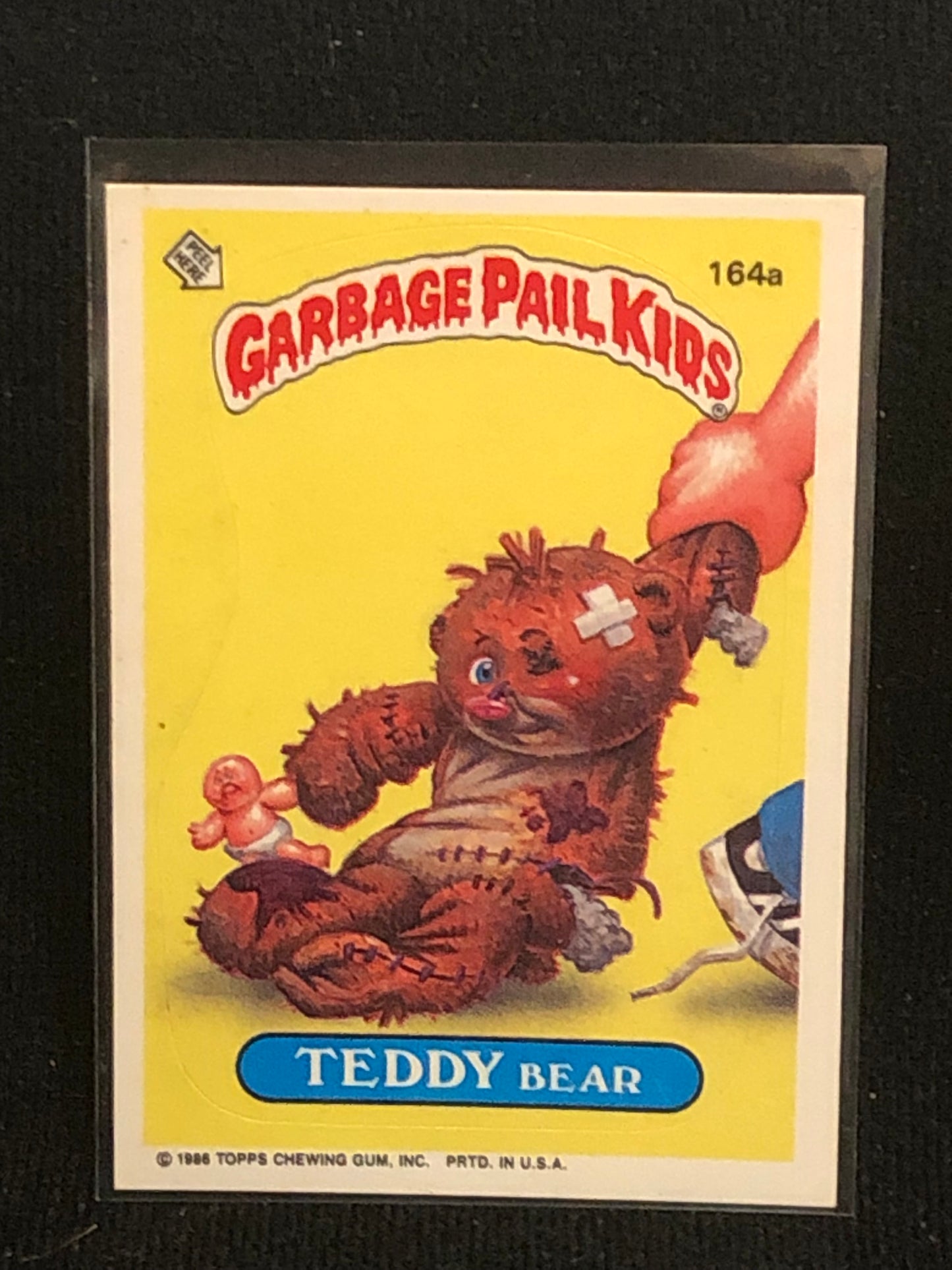 Garbage Pail Kids Original Series 4 (os4) 164a Teddy Bear