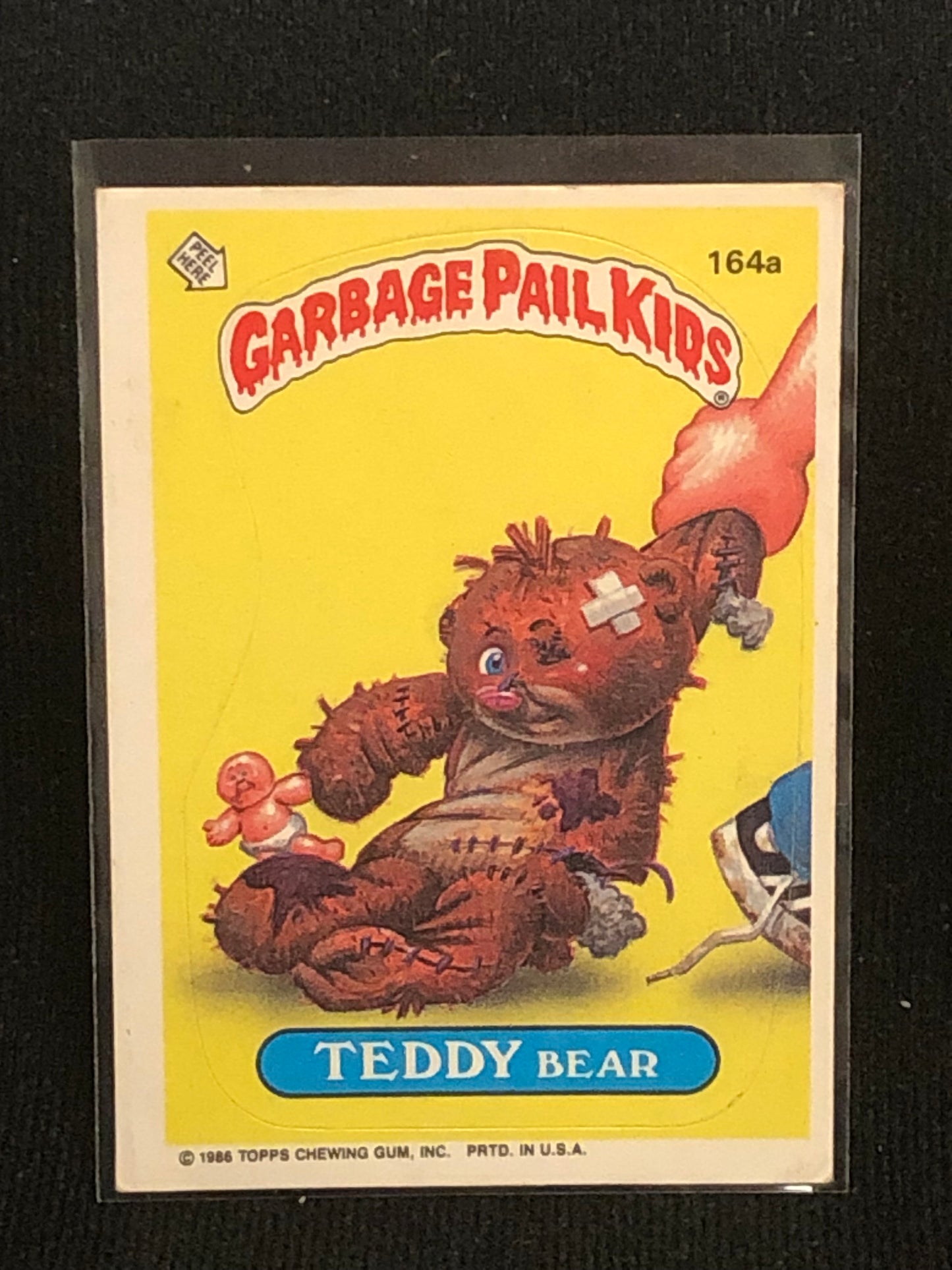 Garbage Pail Kids Original Series 4 (os4) 164a Teddy Bear