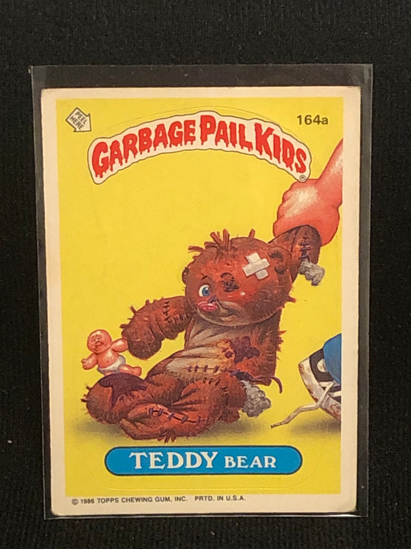 Garbage Pail Kids Original Series 4 (os4) 164a Teddy Bear