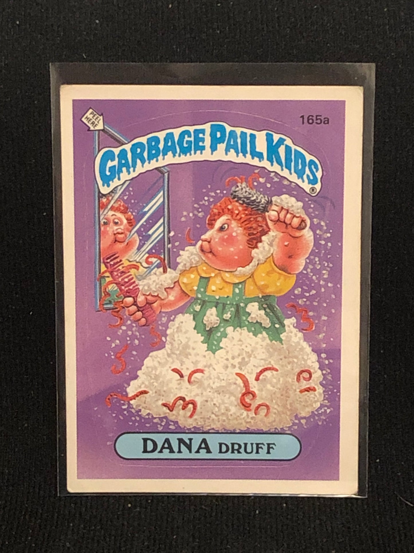 Garbage Pail Kids Original Series 4 (os4) 165a Dana Druff