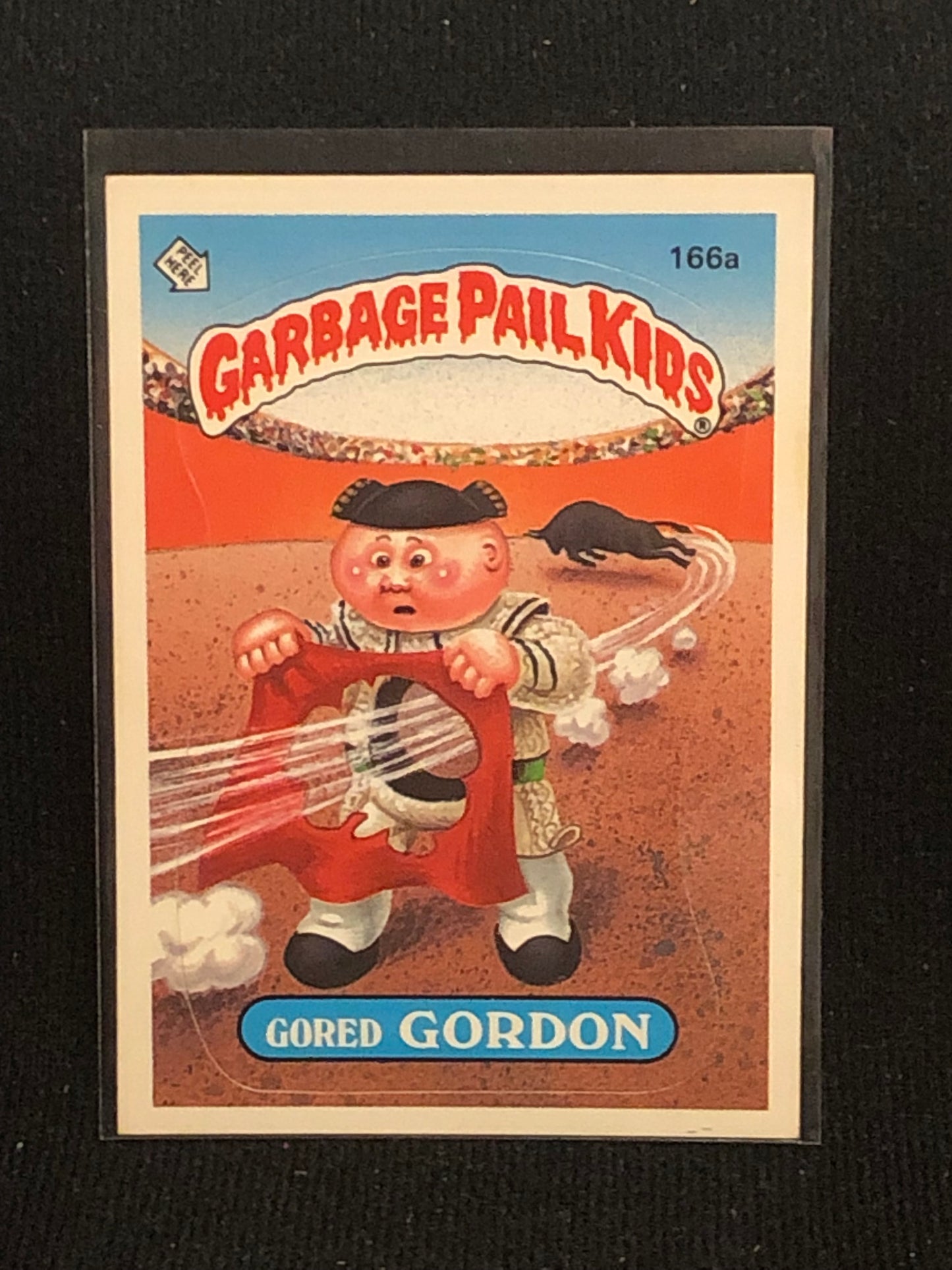 Garbage Pail Kids Original Series 4 (os4) 166a Gored Gordon