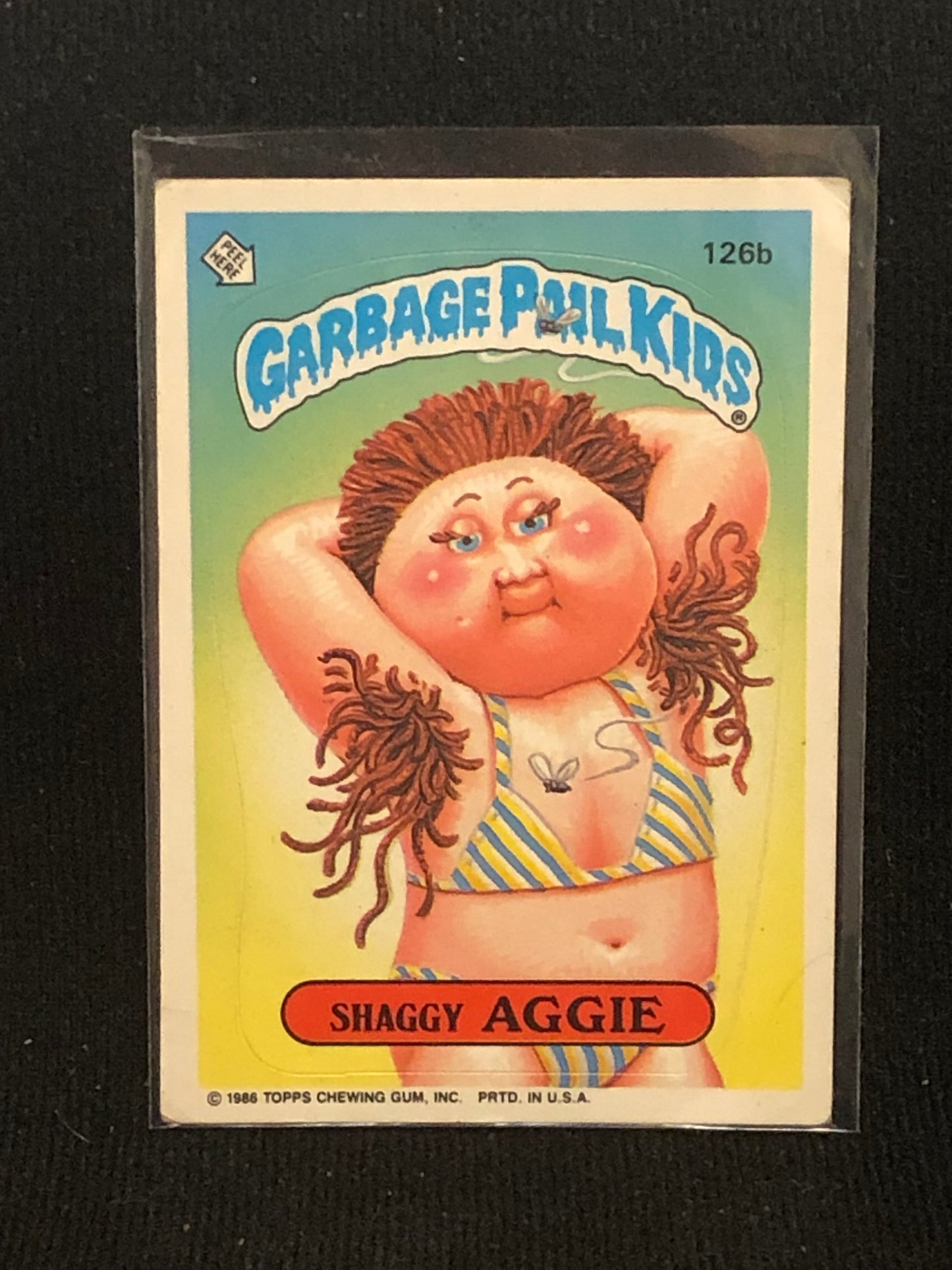 Garbage Pail Kids Original Series 4 (os4) 126b Shaggy Aggie