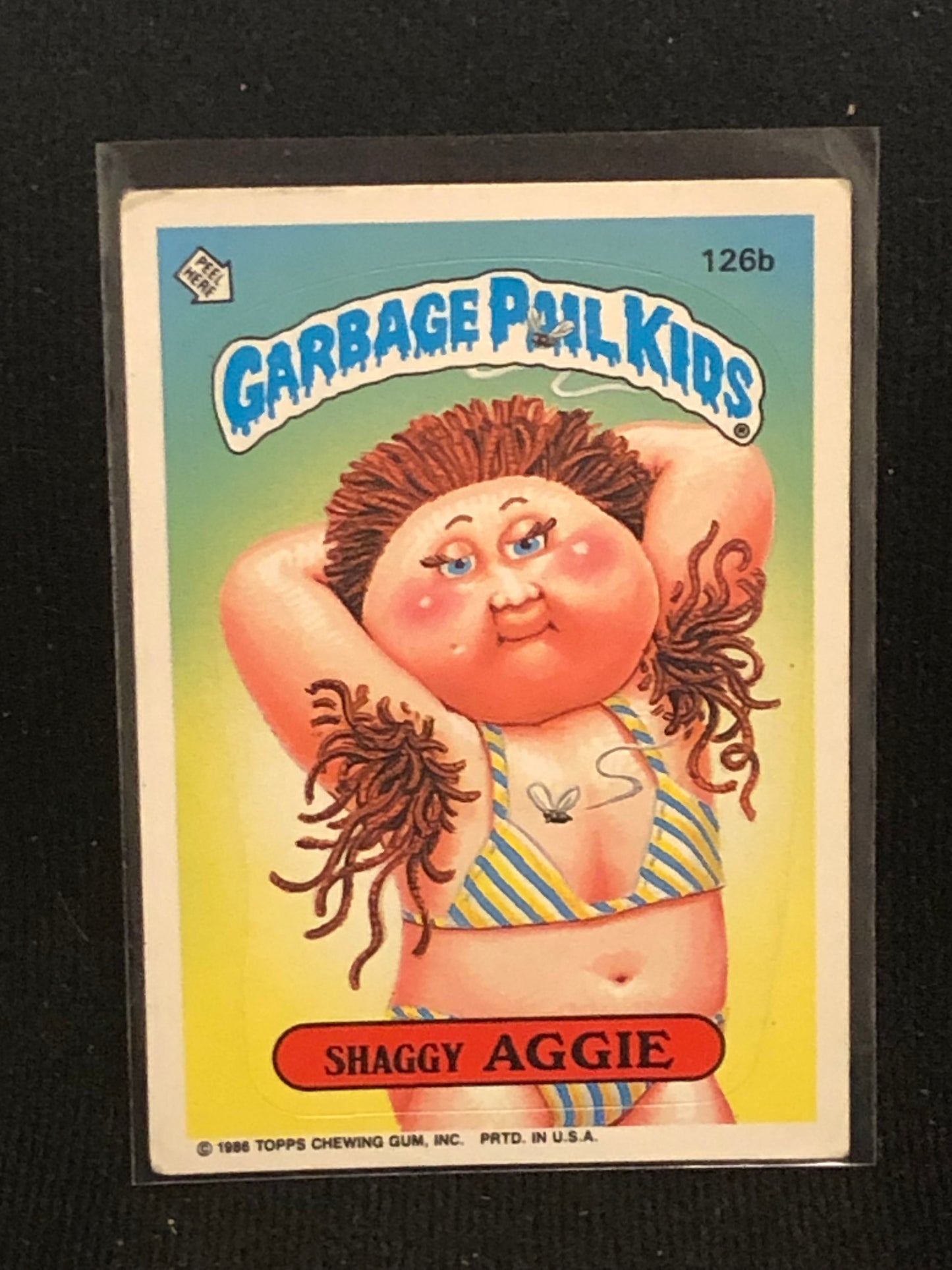 Garbage Pail Kids Original Series 4 (os4) 126b Shaggy Aggie