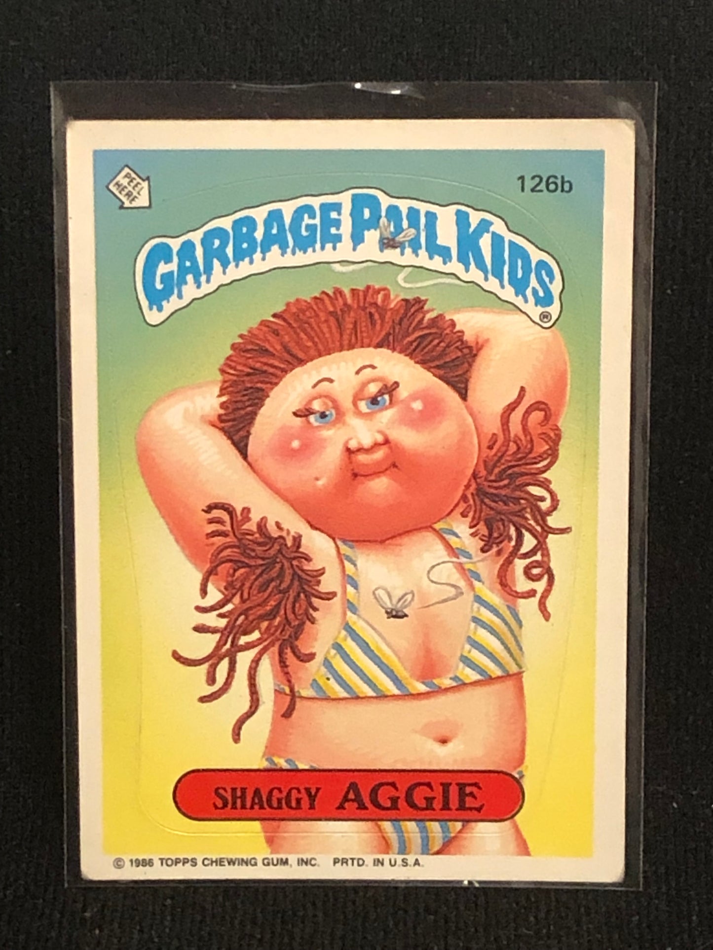 Garbage Pail Kids Original Series 4 (os4) 126b Shaggy Aggie