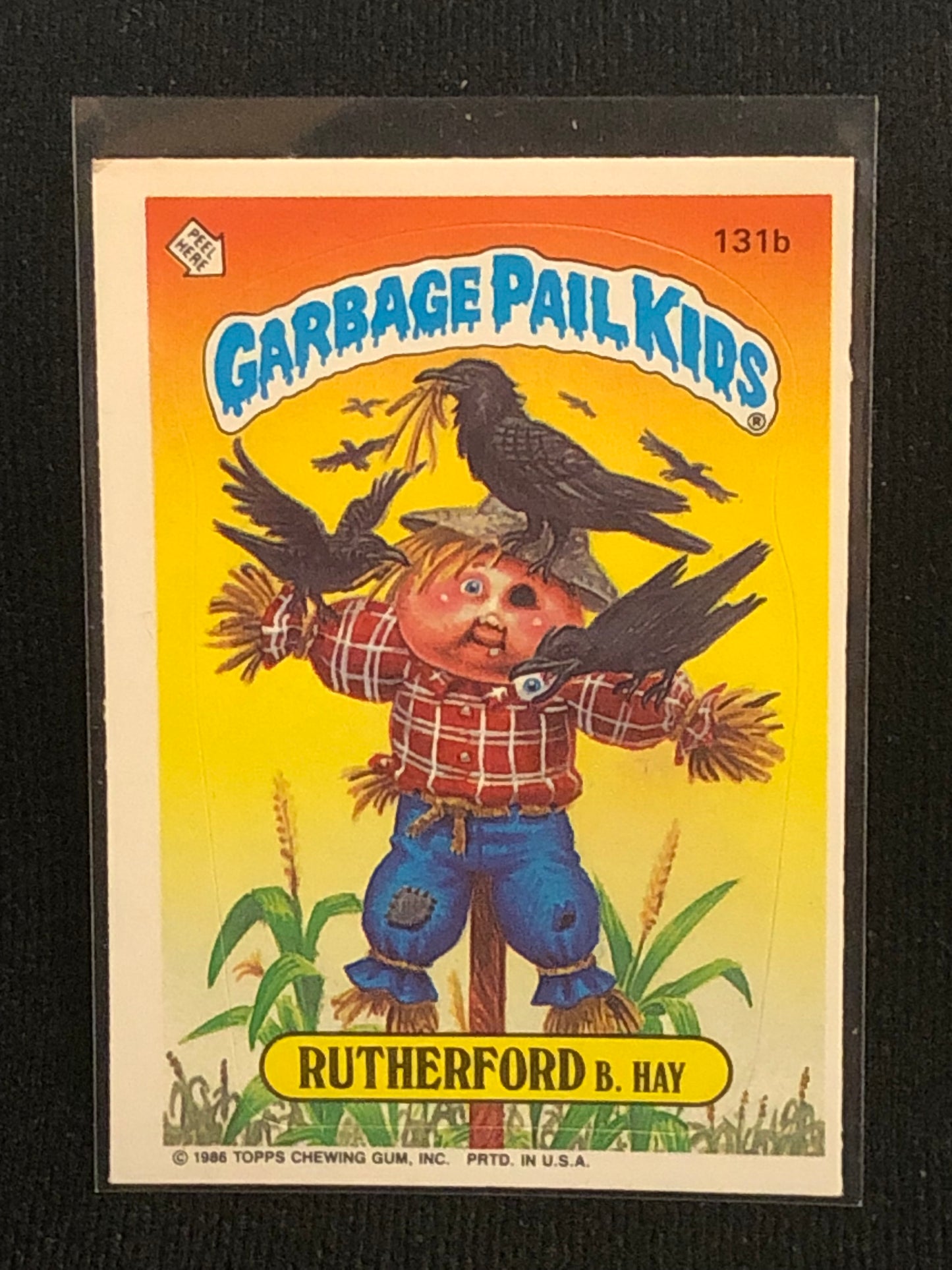 Garbage Pail Kids Original Series 4 (os4) 131b Rutherford B Hay