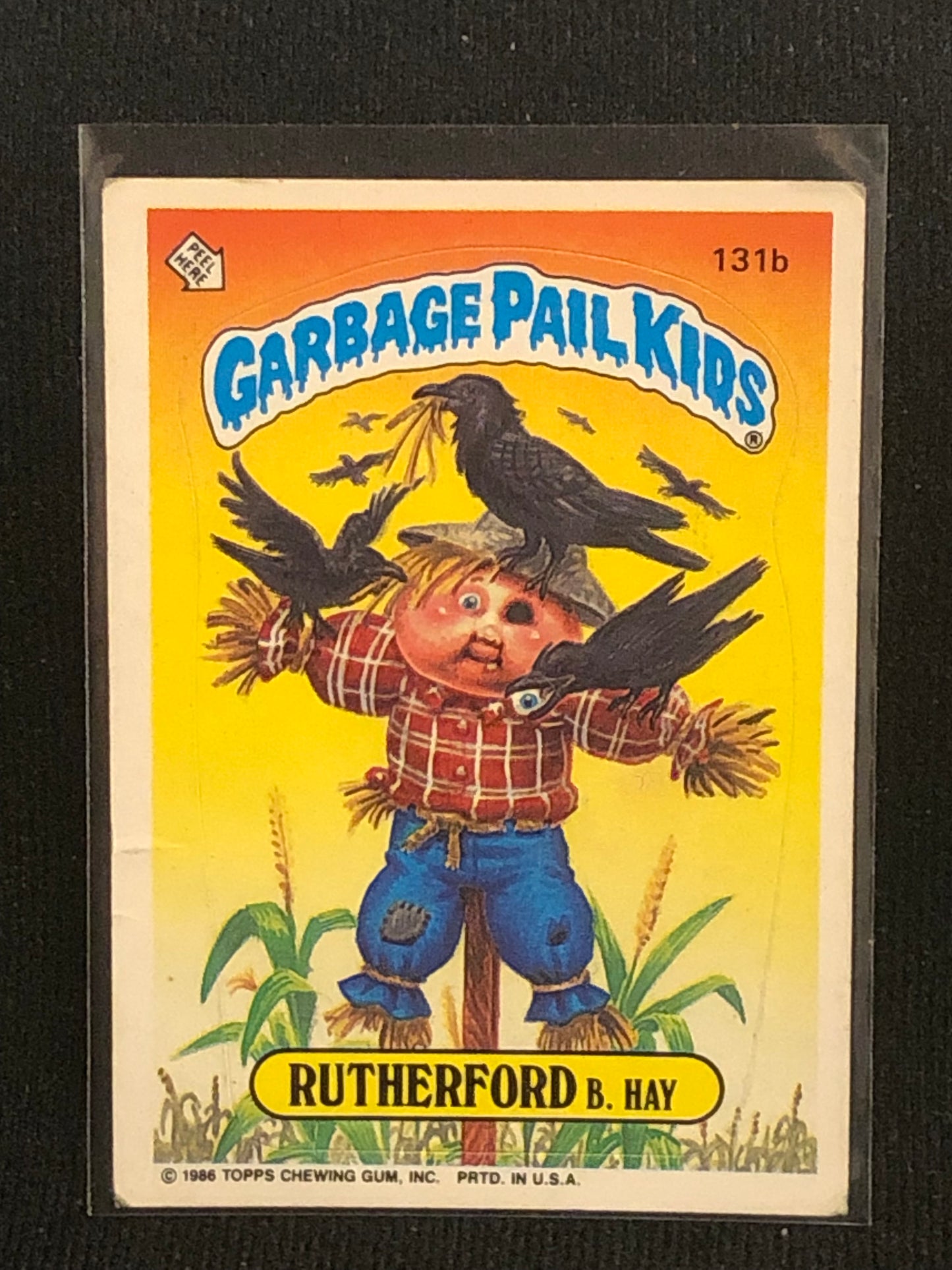 Garbage Pail Kids Original Series 4 (os4) 131b Rutherford B Hay