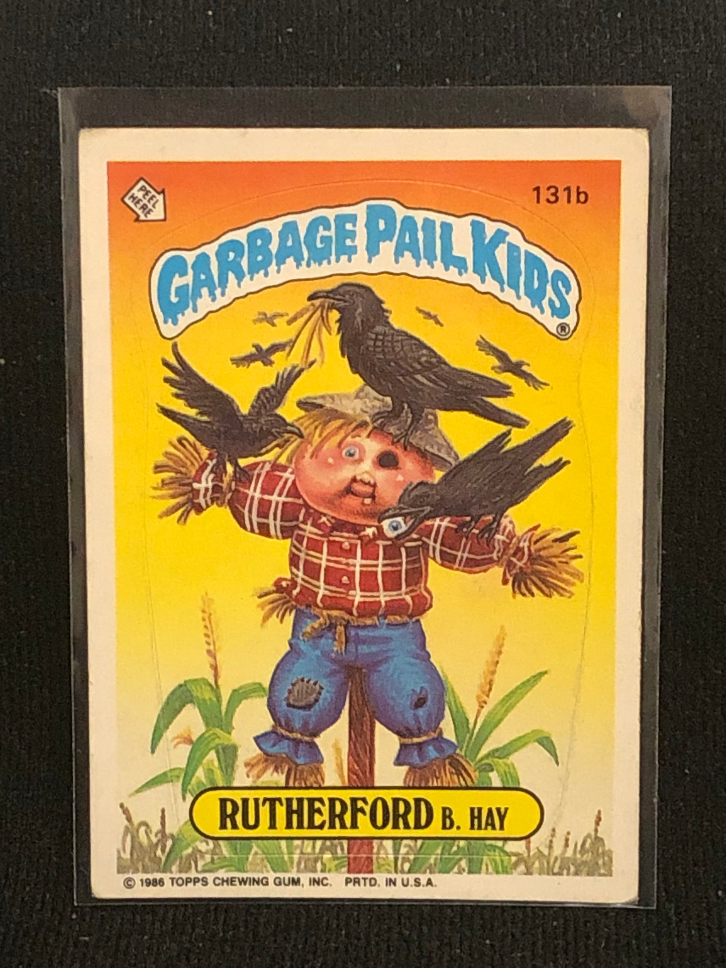 Garbage Pail Kids Original Series 4 (os4) 131b Rutherford B Hay