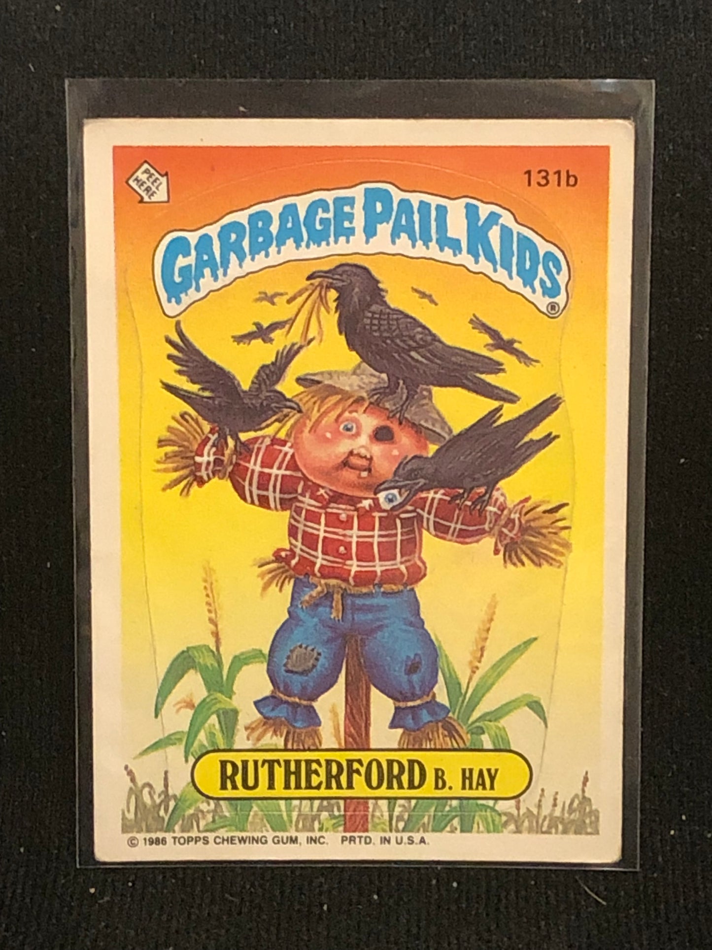 Garbage Pail Kids Original Series 4 (os4) 131b Rutherford B Hay