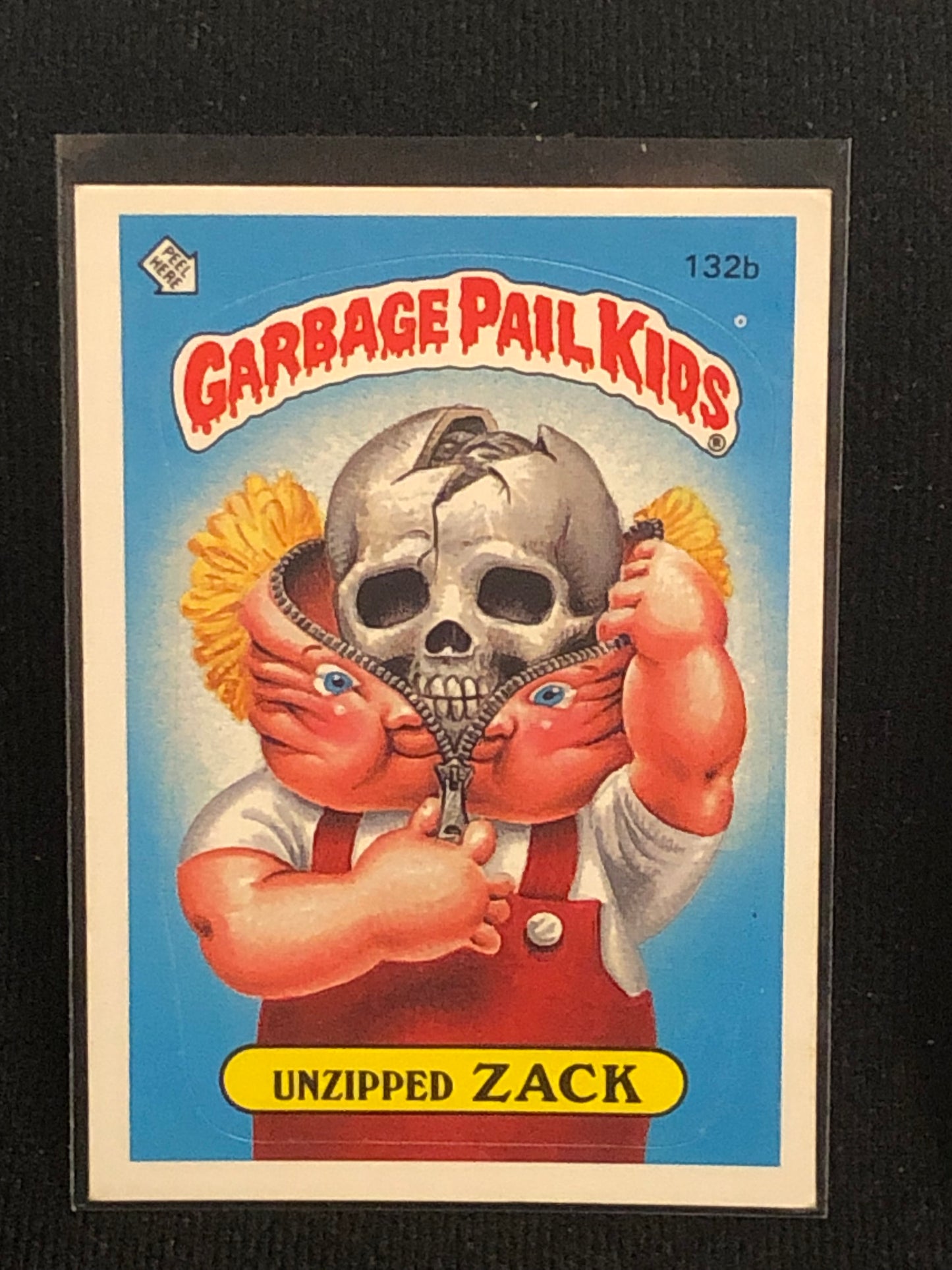 Garbage Pail Kids Original Series 4 (os4) 132b Unzipped Zack