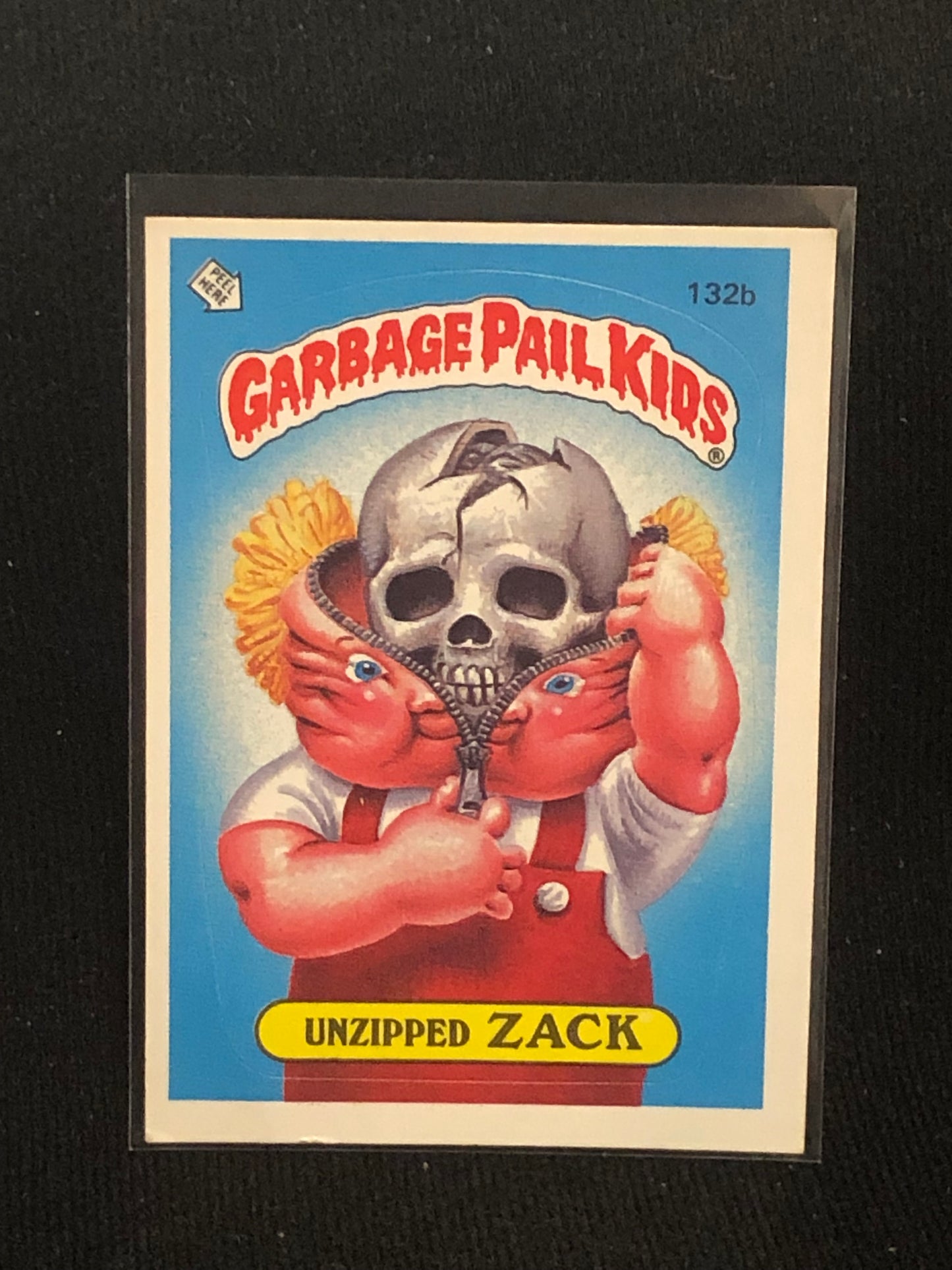 Garbage Pail Kids Original Series 4 (os4) 132b Unzipped Zack