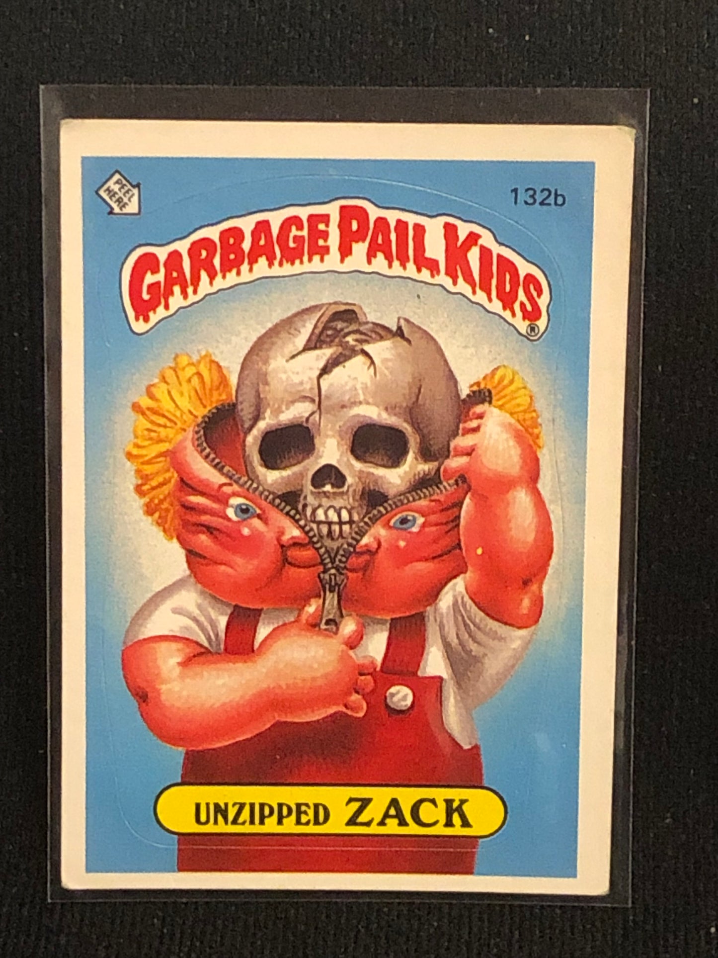 Garbage Pail Kids Original Series 4 (os4) 132b Unzipped Zack