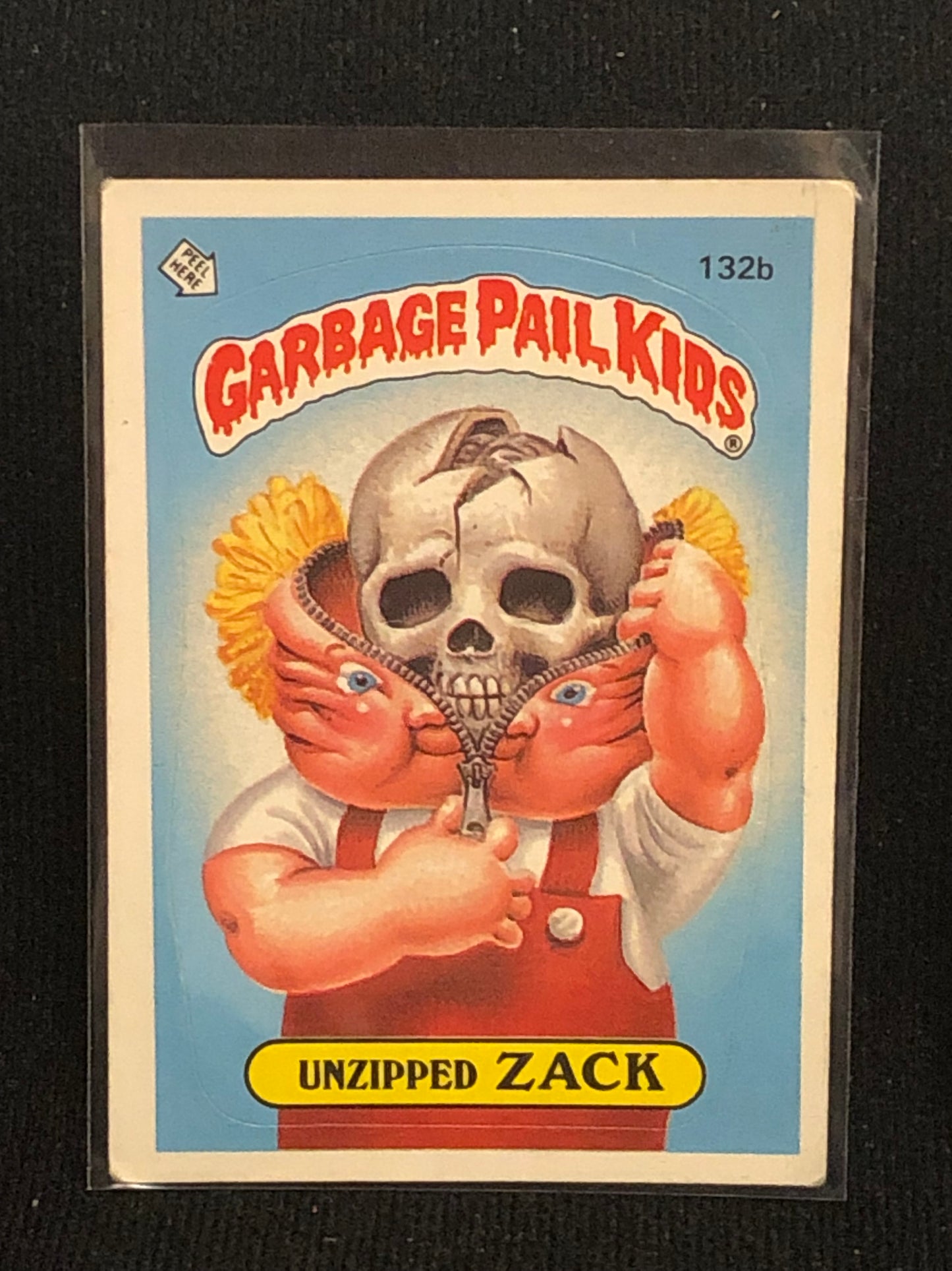 Garbage Pail Kids Original Series 4 (os4) 132b Unzipped Zack