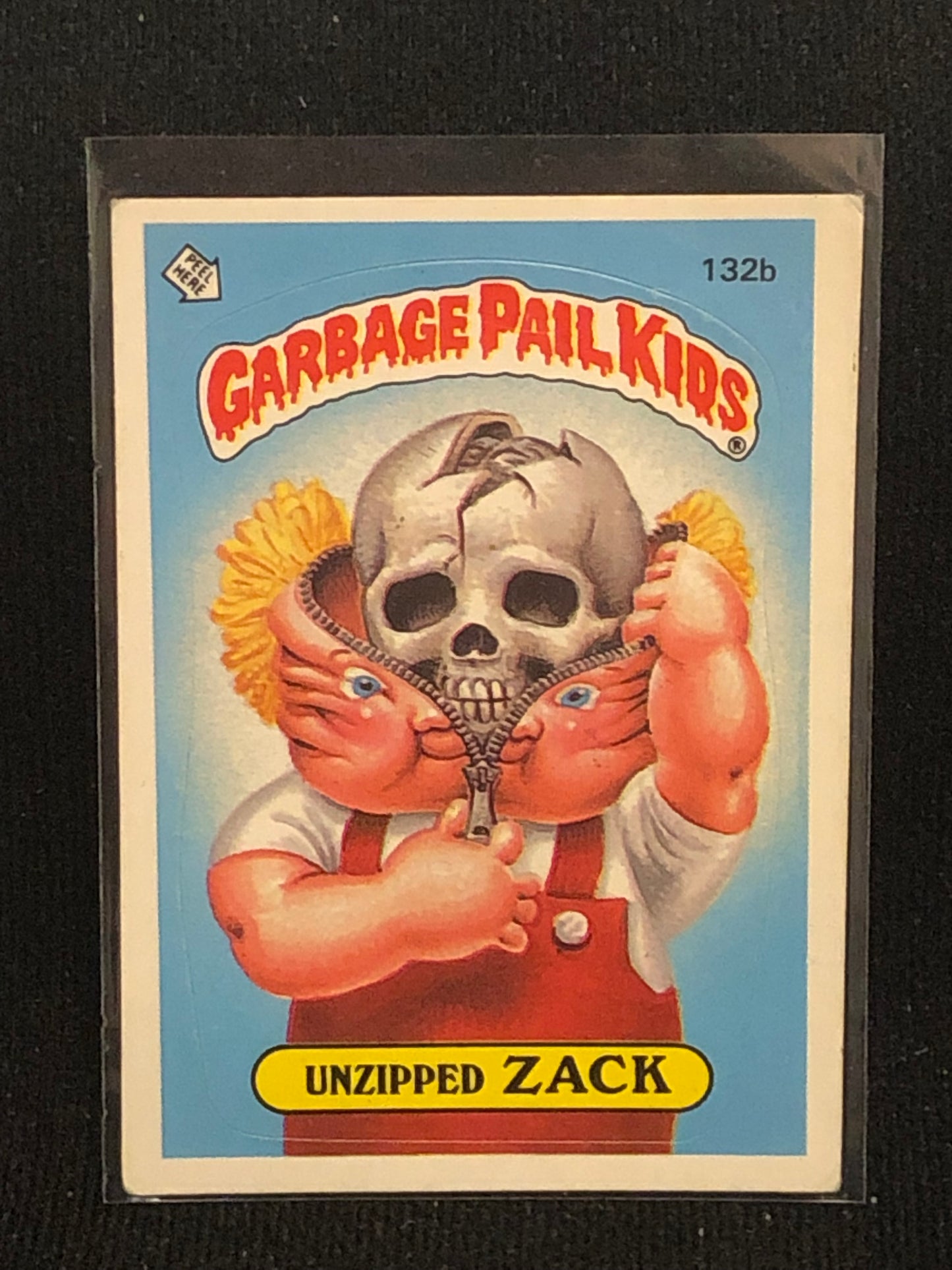 Garbage Pail Kids Original Series 4 (os4) 132b Unzipped Zack