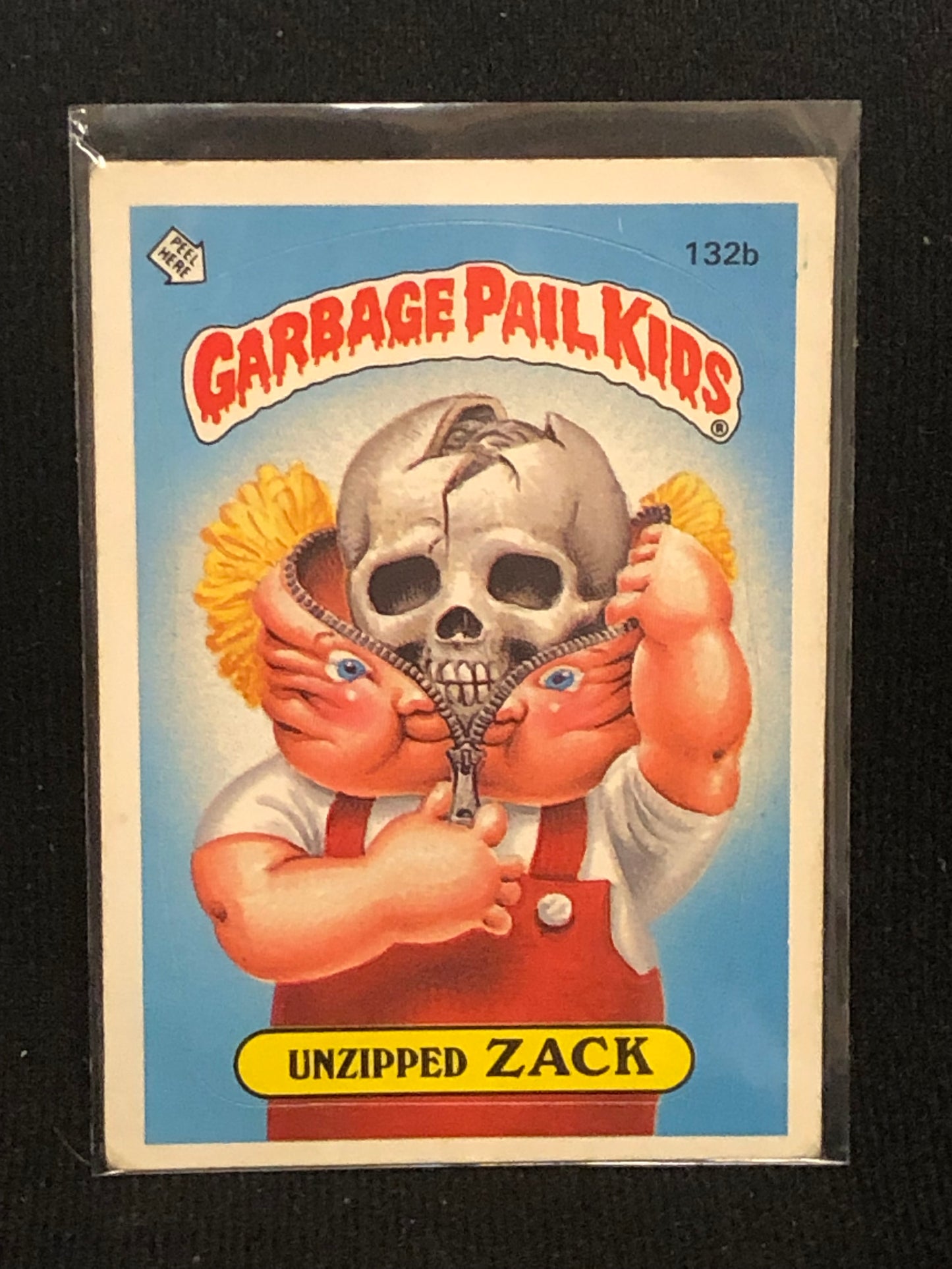 Garbage Pail Kids Original Series 4 (os4) 132b Unzipped Zack