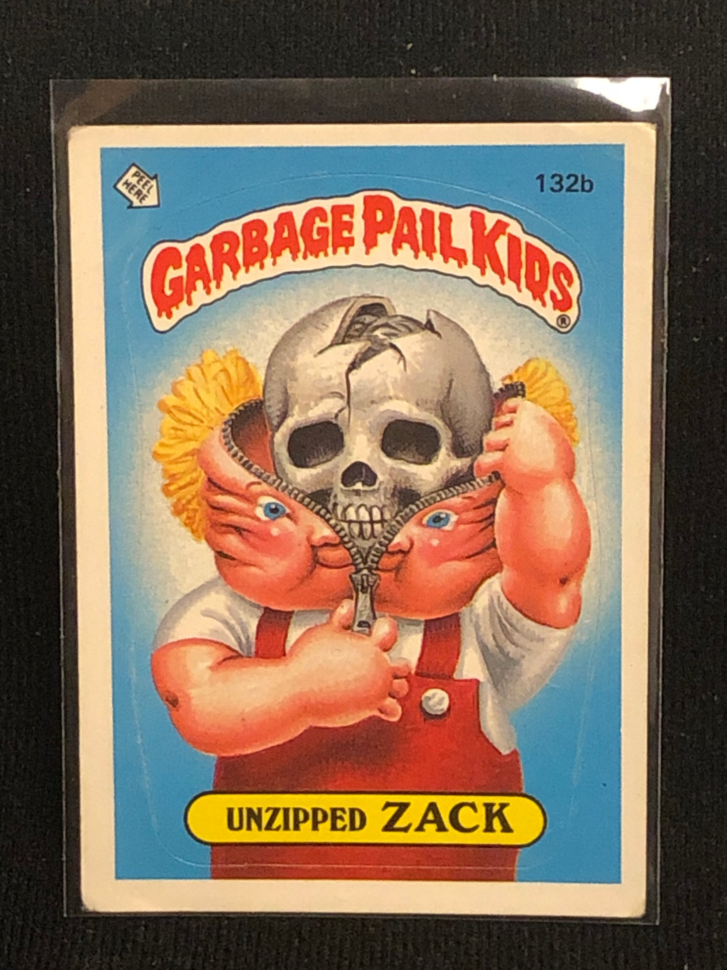 Garbage Pail Kids Original Series 4 (os4) 132b Unzipped Zack