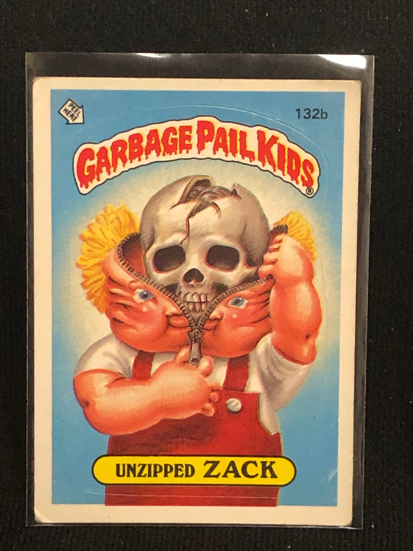 Garbage Pail Kids Original Series 4 (os4) 132b Unzipped Zack