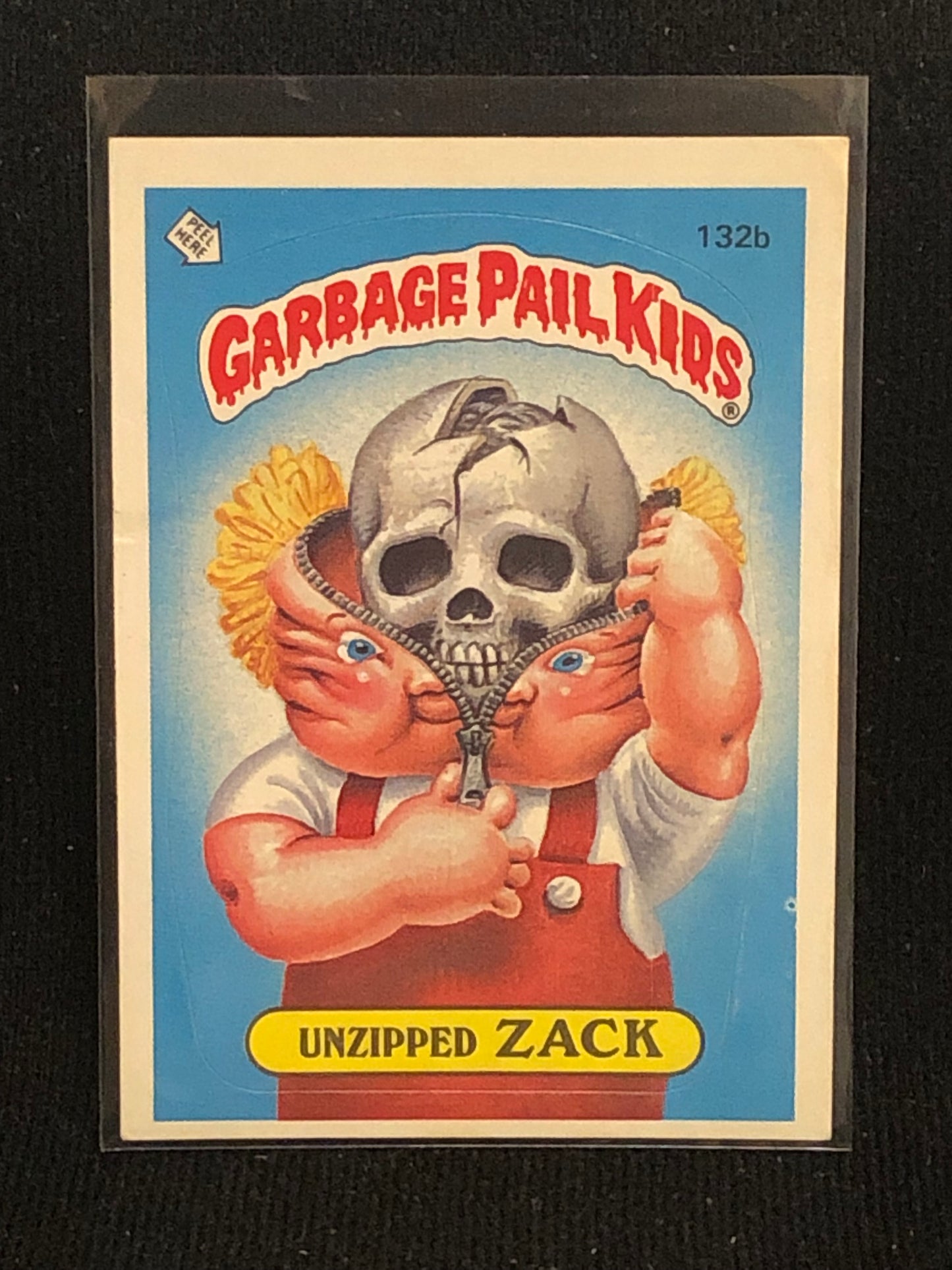 Garbage Pail Kids Original Series 4 (os4) 132b Unzipped Zack