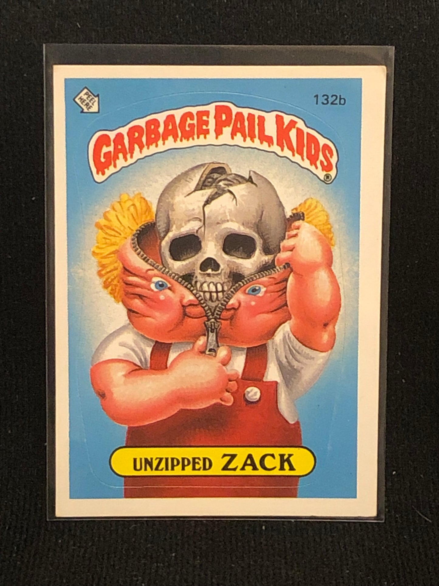 Garbage Pail Kids Original Series 4 (os4) 132b Unzipped Zack