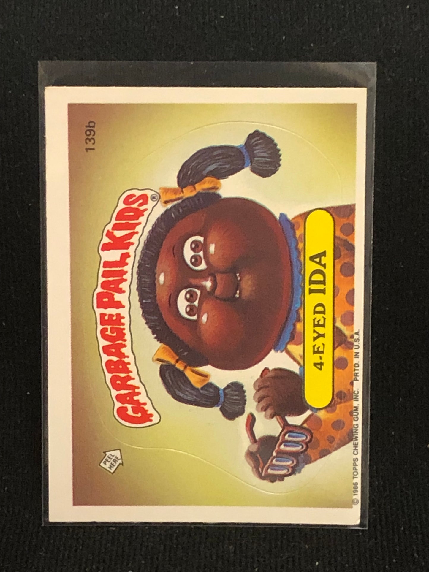 Garbage Pail Kids Original Series 4 (os4) 139b 4-Eyed Ida