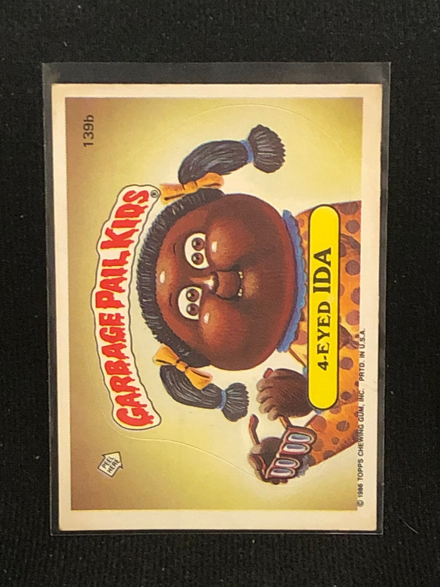 Garbage Pail Kids Original Series 4 (os4) 139b 4-Eyed Ida