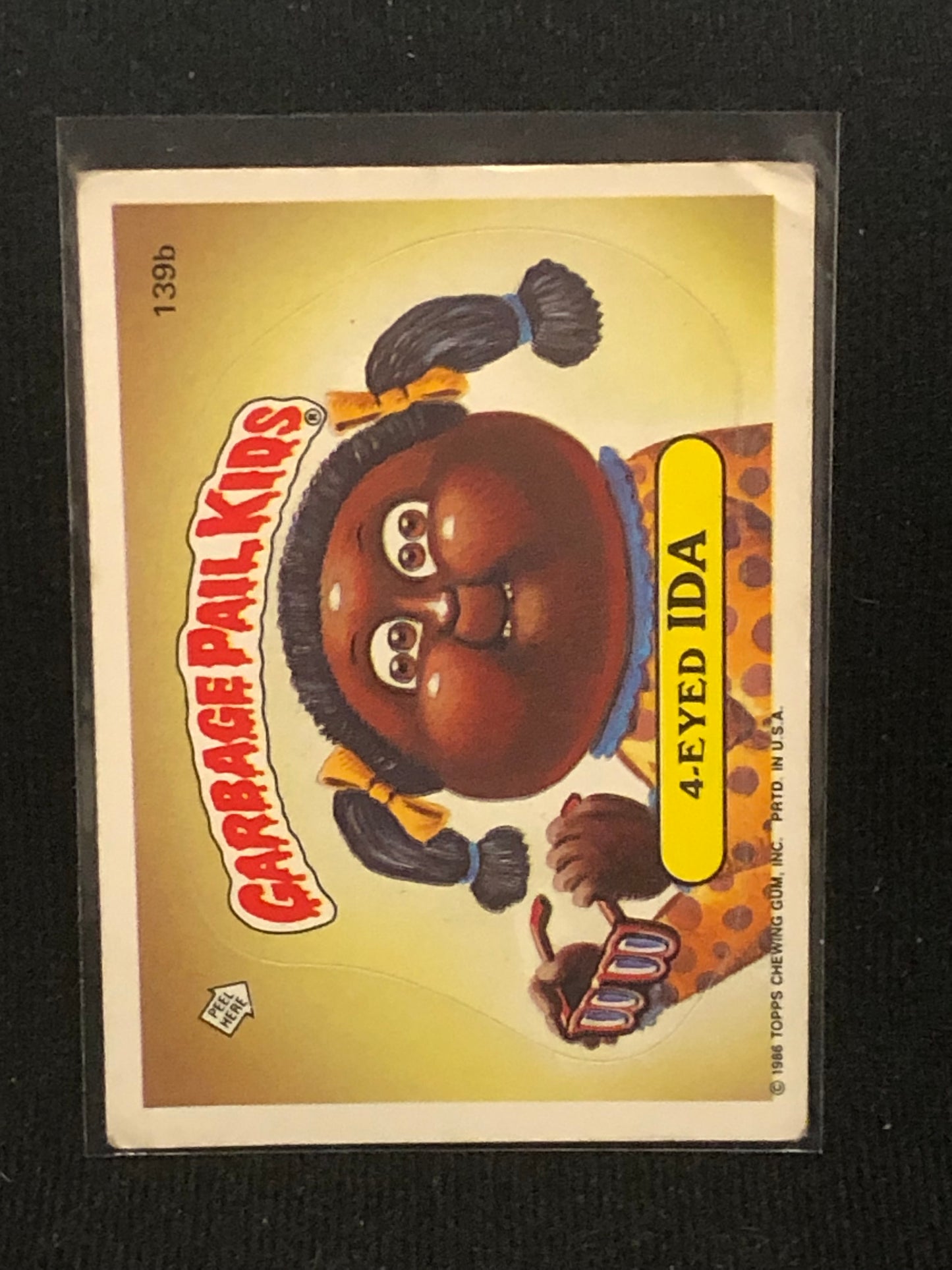 Garbage Pail Kids Original Series 4 (os4) 139b 4-Eyed Ida