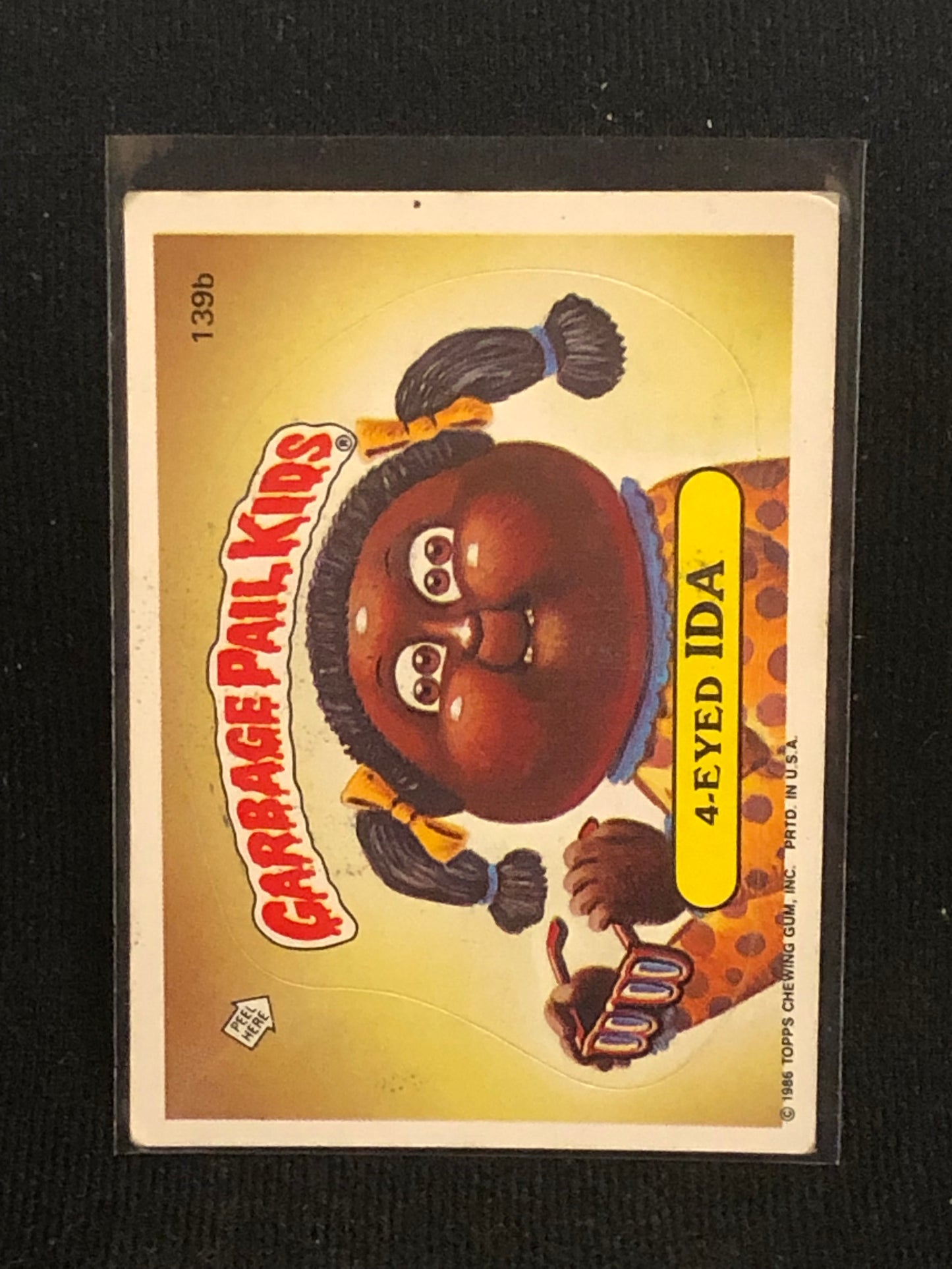 Garbage Pail Kids Original Series 4 (os4) 139b 4-Eyed Ida