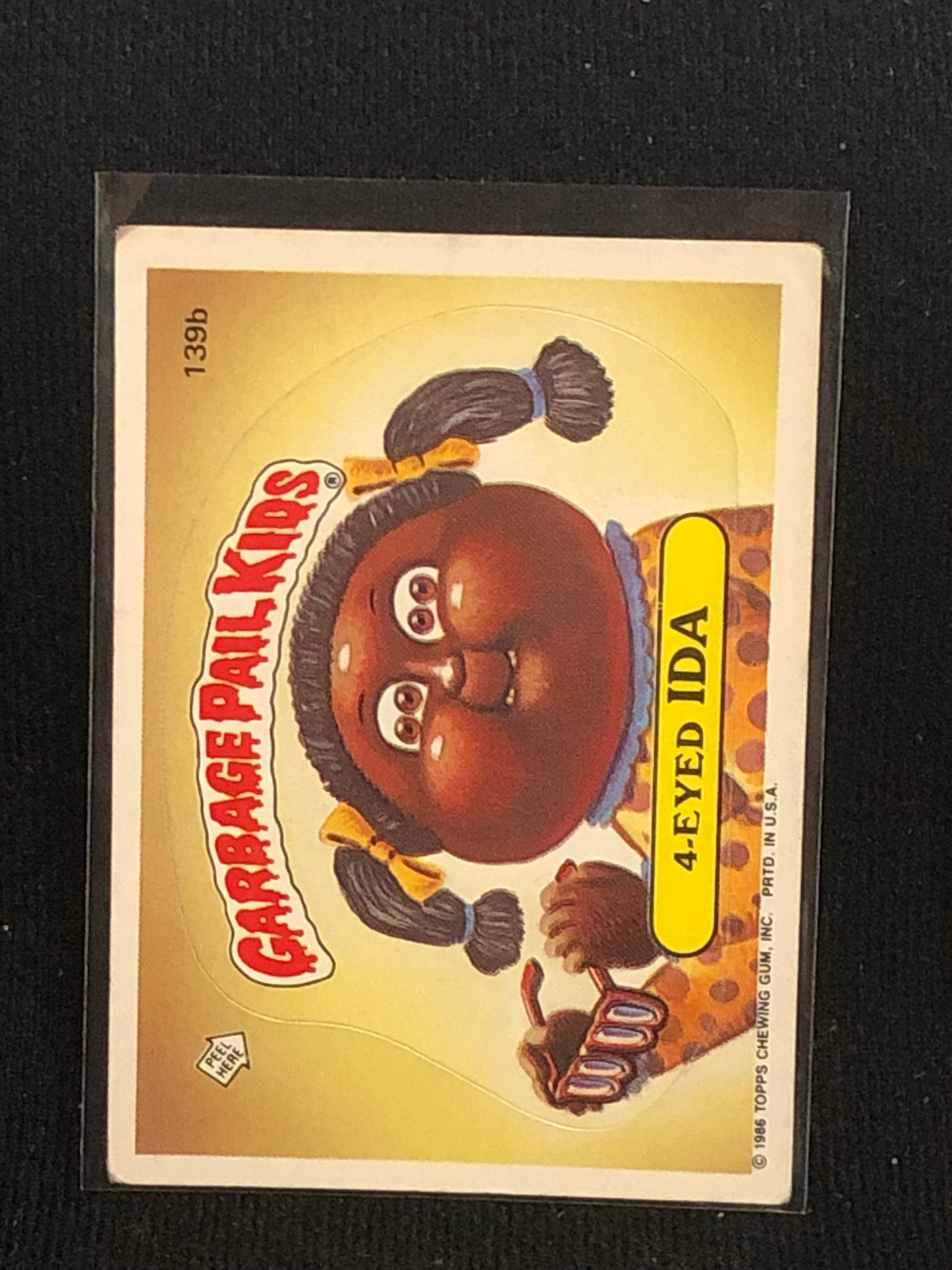 Garbage Pail Kids Original Series 4 (os4) 139b 4-Eyed Ida