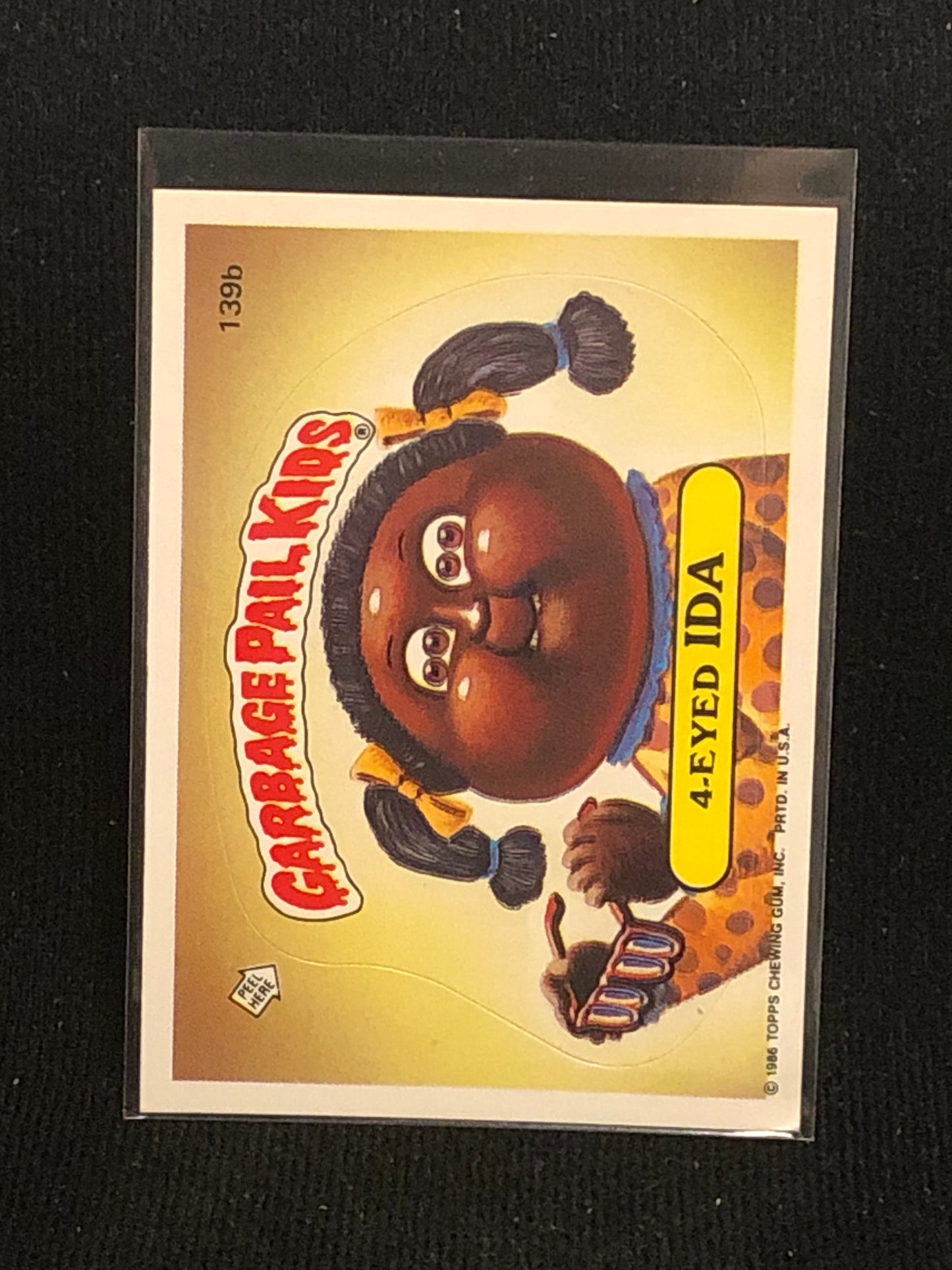 Garbage Pail Kids Original Series 4 (os4) 139b 4-Eyed Ida