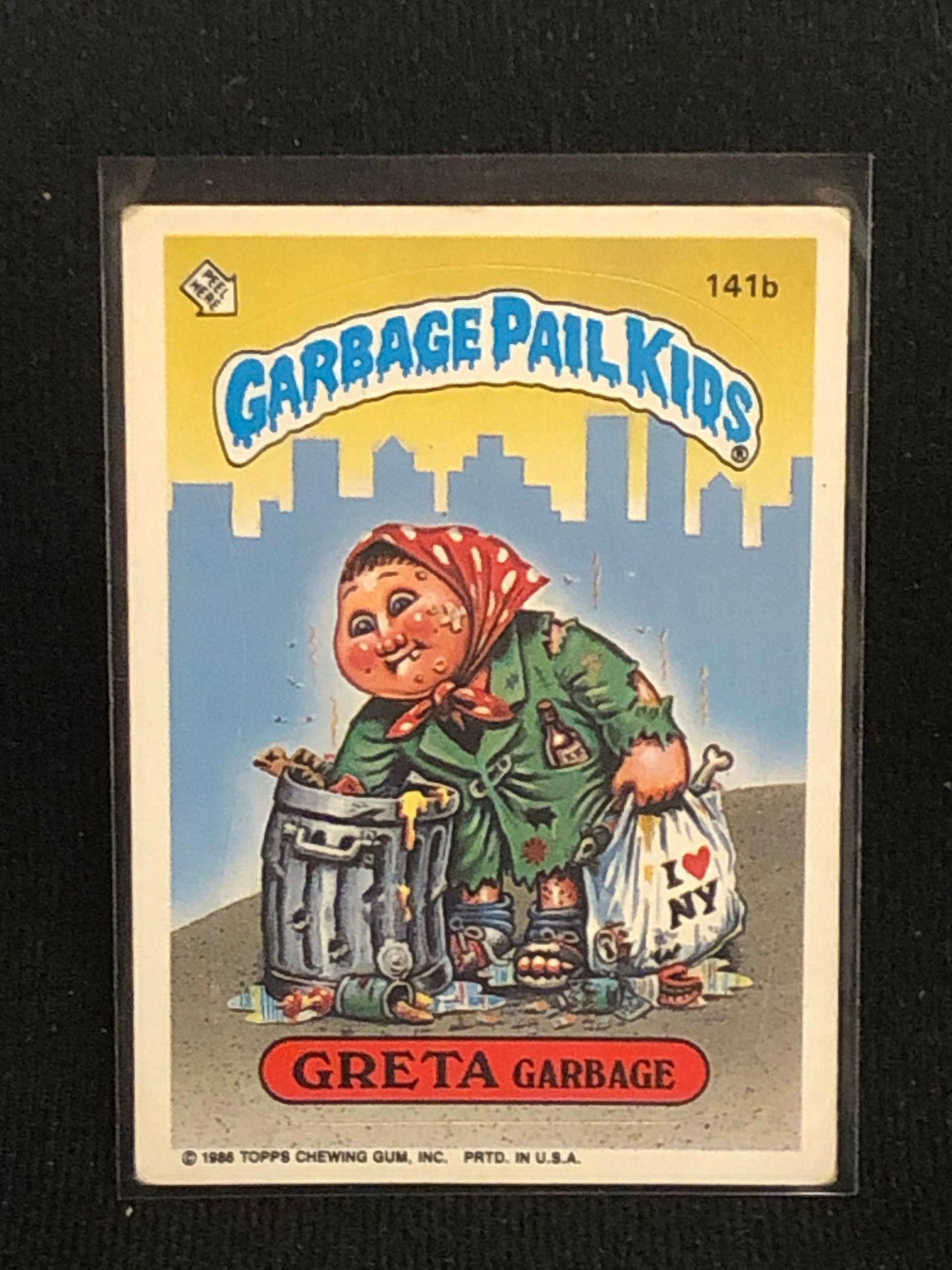 Garbage Pail Kids Original Series 4 (os4) 141b Greta Garbage